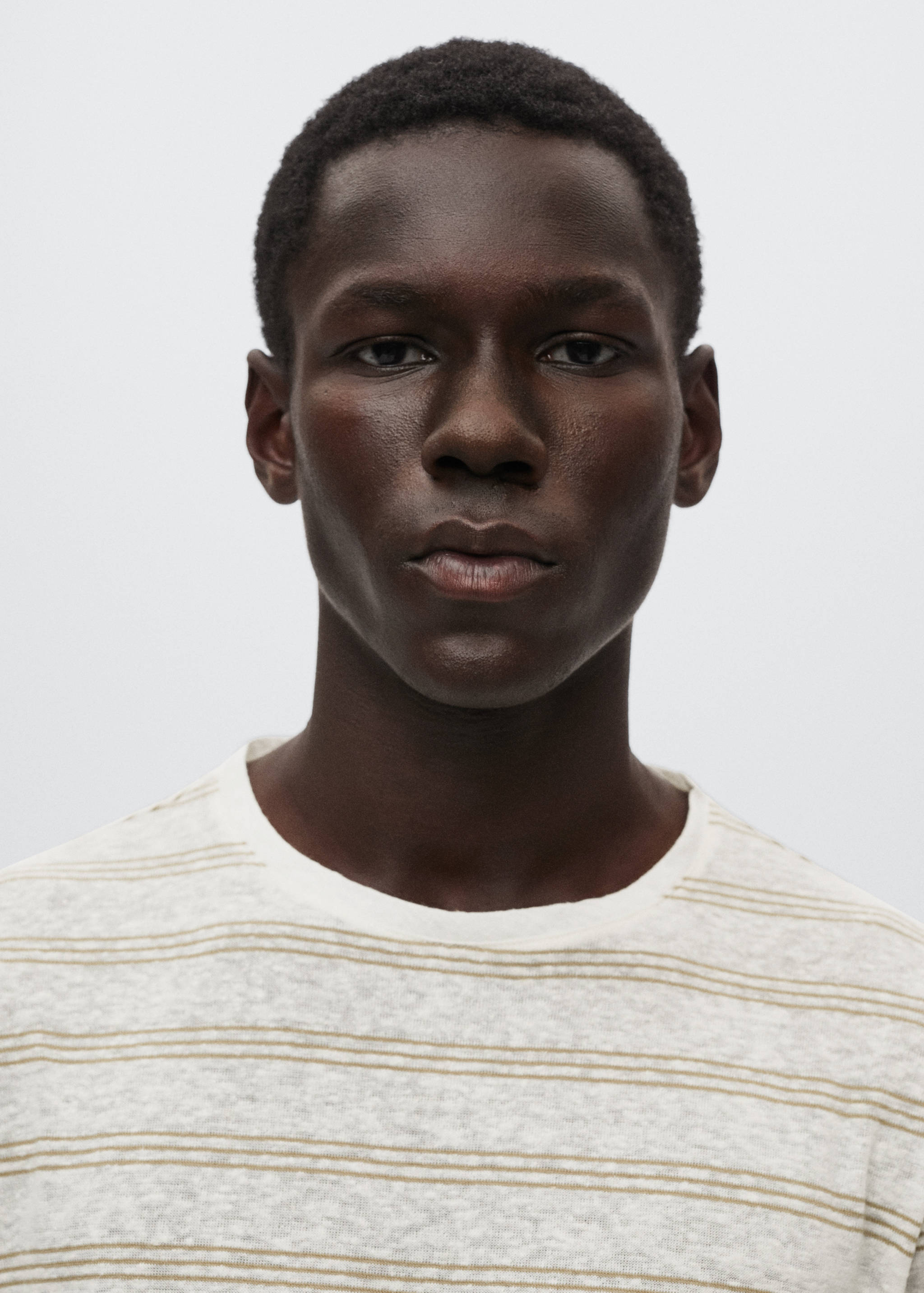 Gestreiftes Leinen-T-Shirt - Detail des Artikels 1