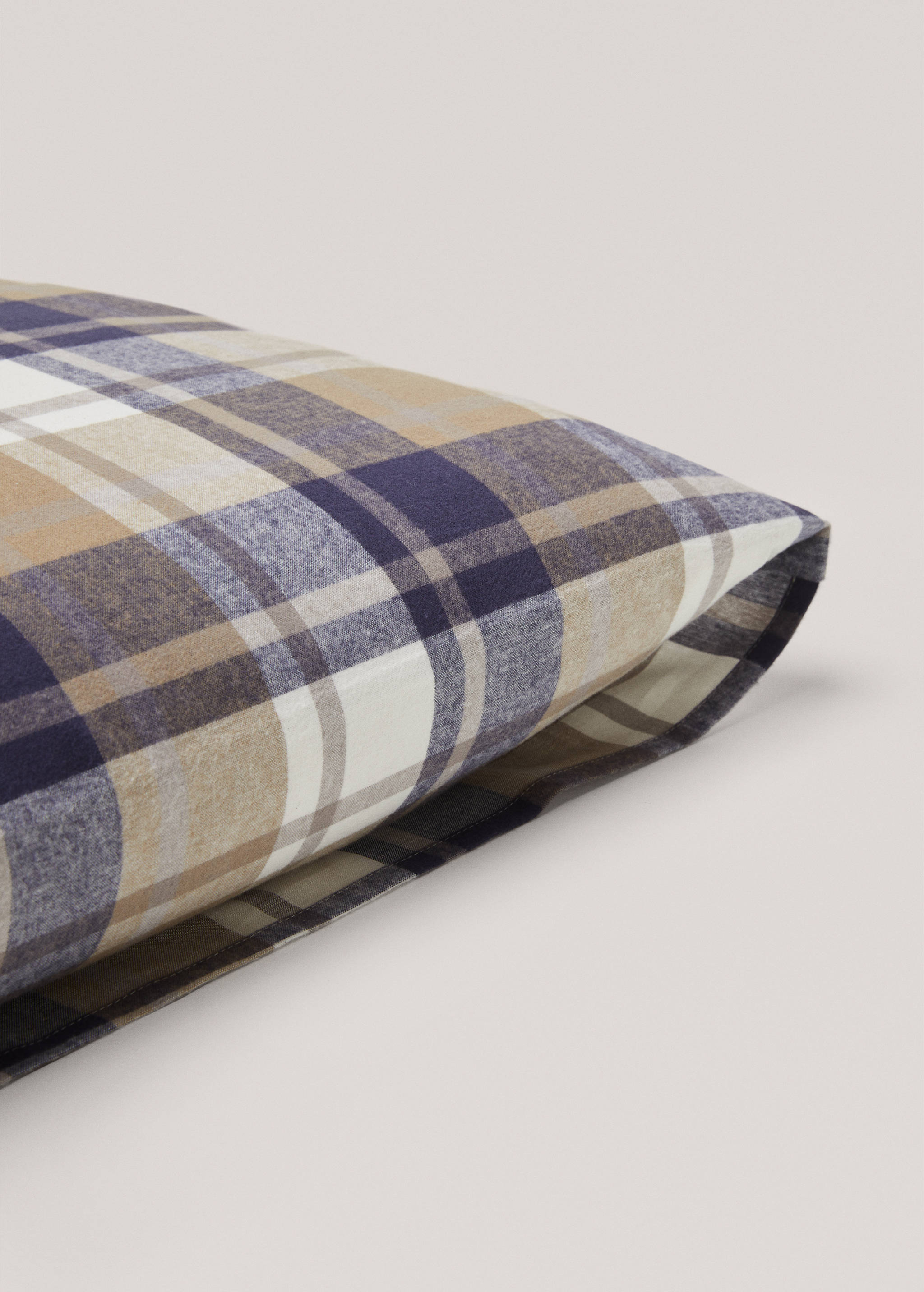 Taie d’oreiller flanelle carreaux tissés 60x60 cm (Lot de deux) - Détail de l'article 3