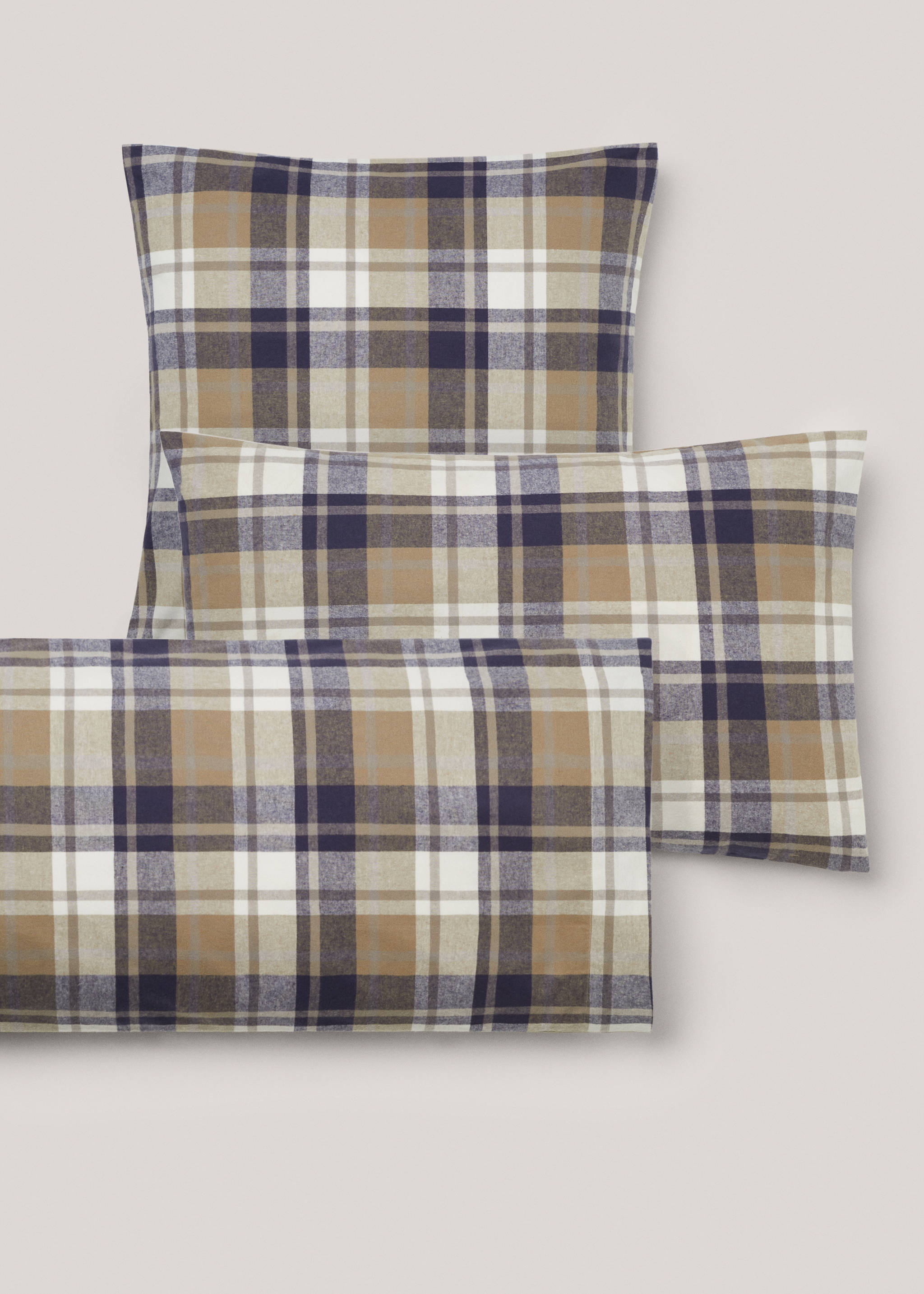 Taie d’oreiller flanelle carreaux tissés 60x60 cm (Lot de deux) - Détail de l'article 5