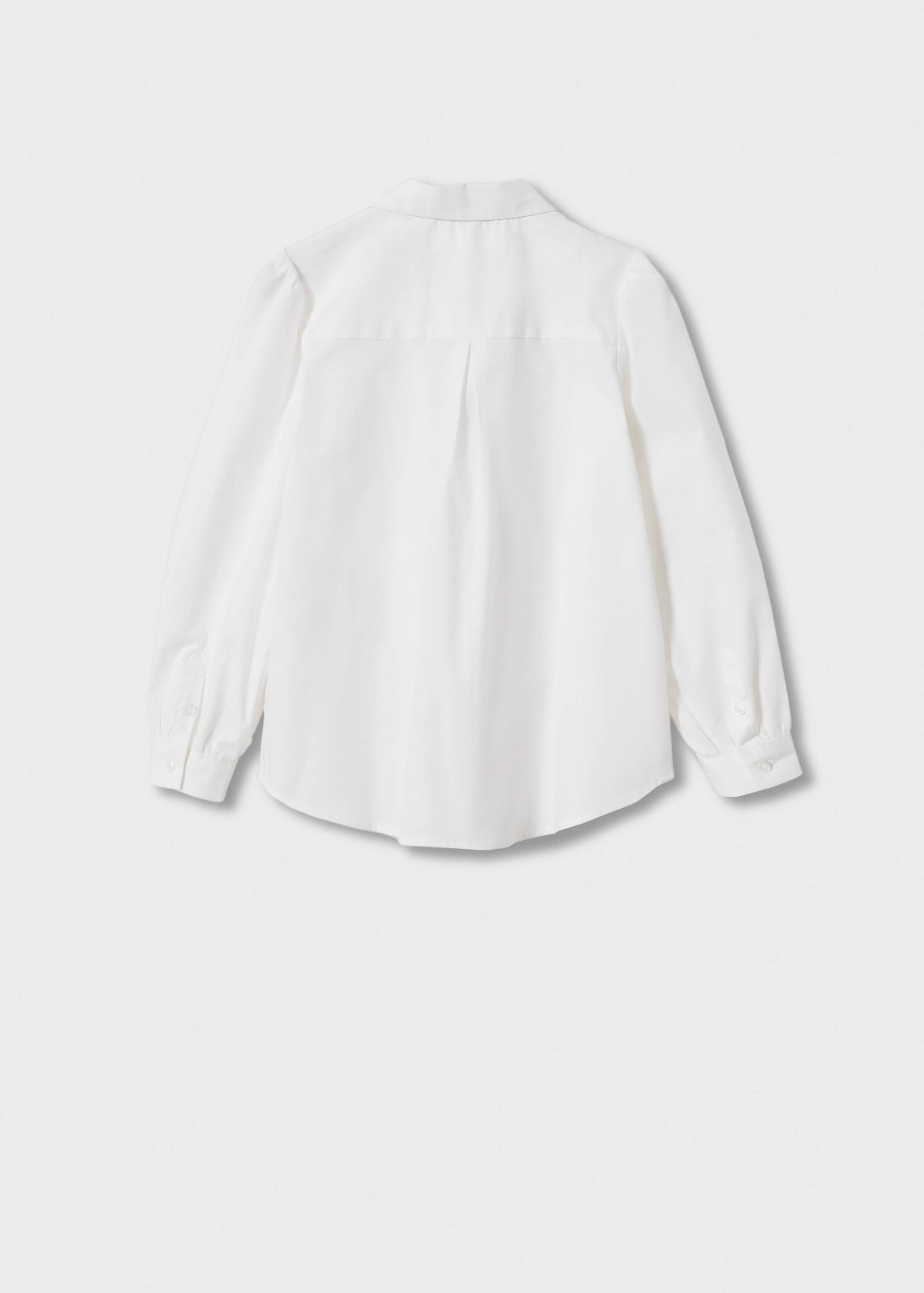 Puff-sleeve cotton shirt - Reverse of the article