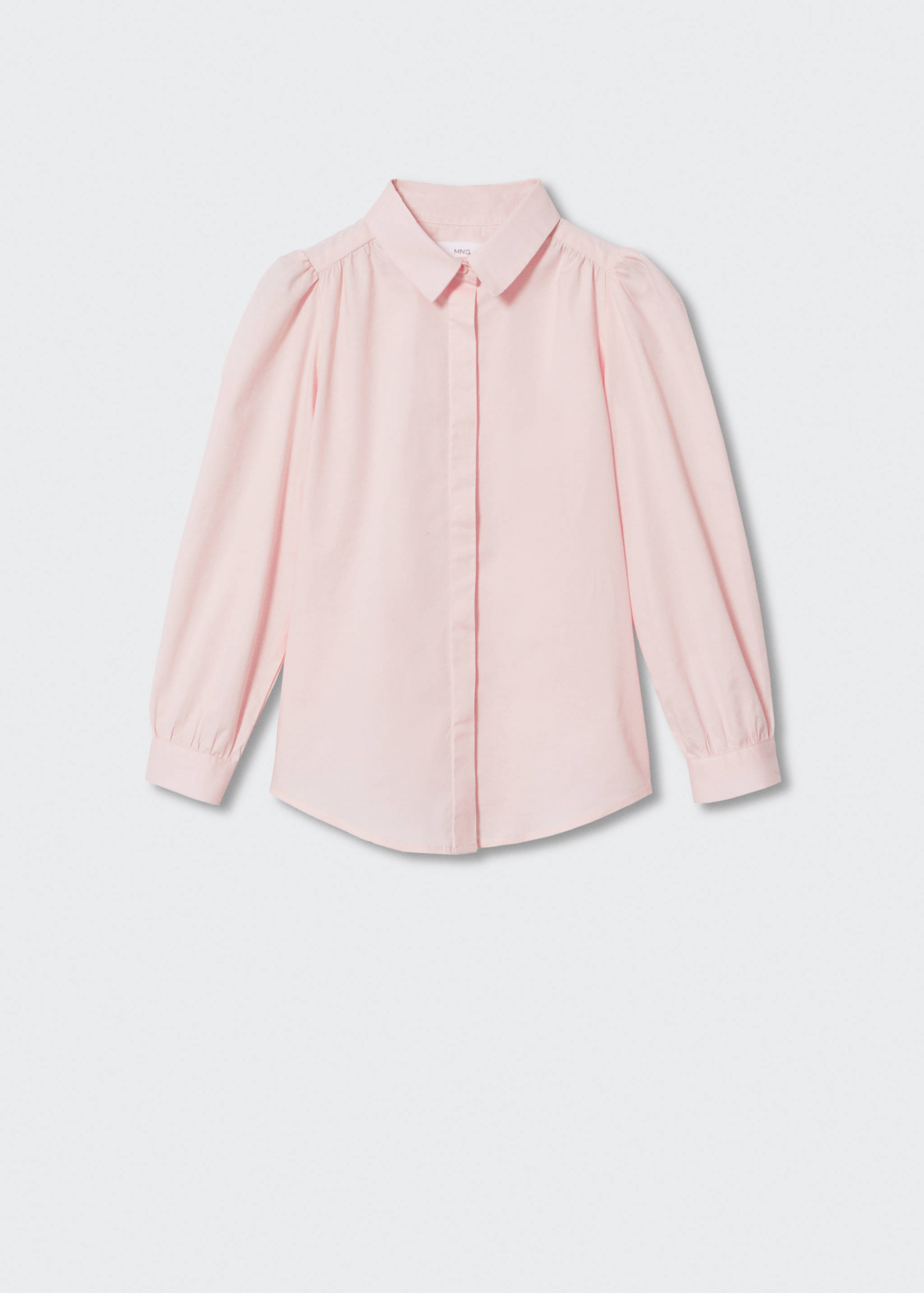Puff-sleeve cotton shirt - Article without model