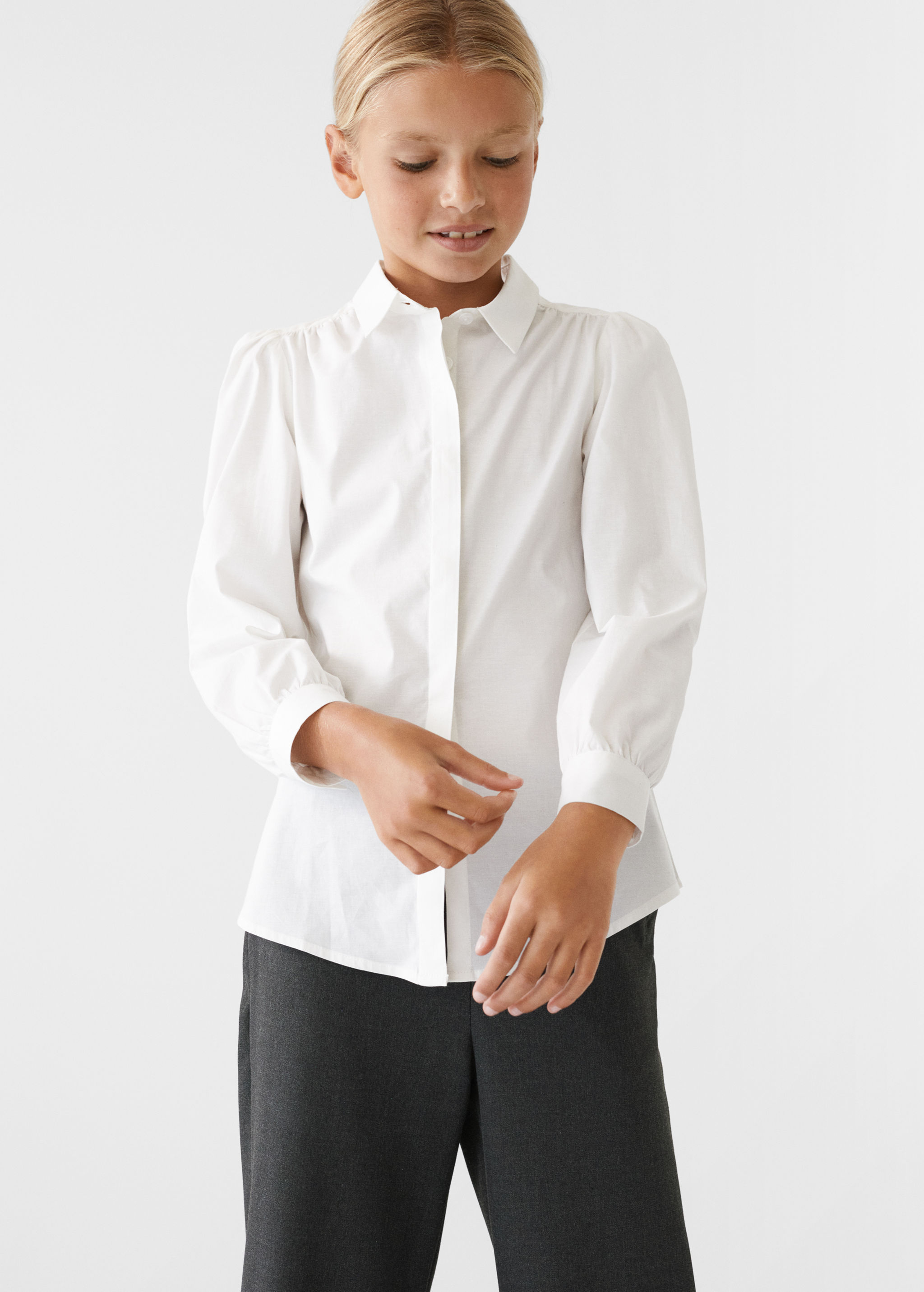 Camisa cotó màniga bollada - Detall de l'article 2