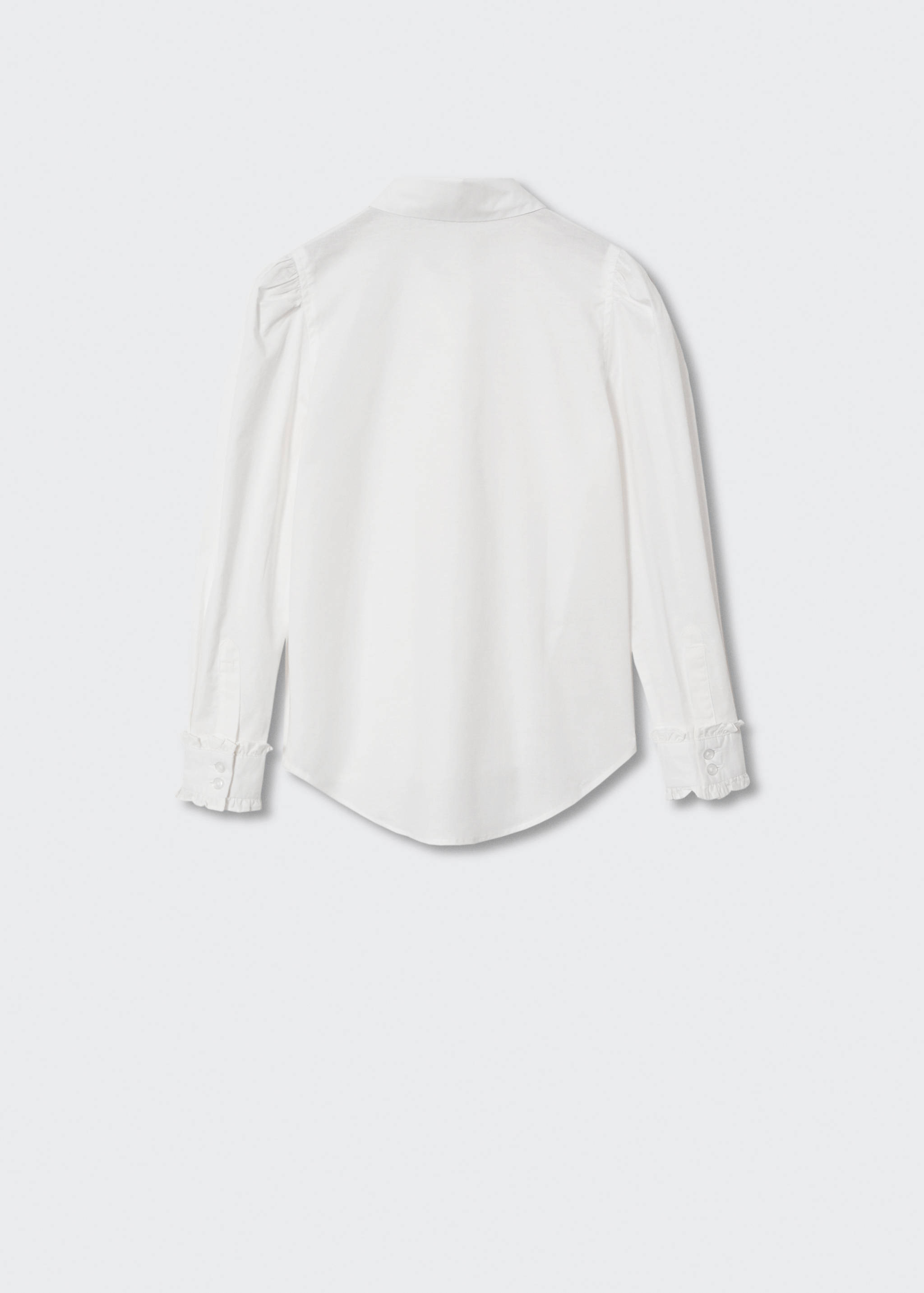 Camisa cotó màniga bollada - Revers de l'article