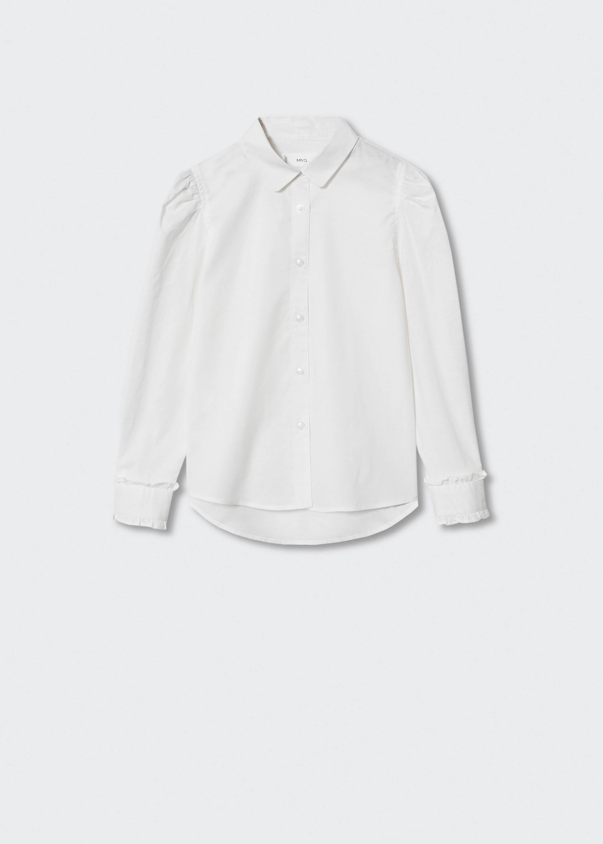 Camisa cotó màniga bollada - Article sense model