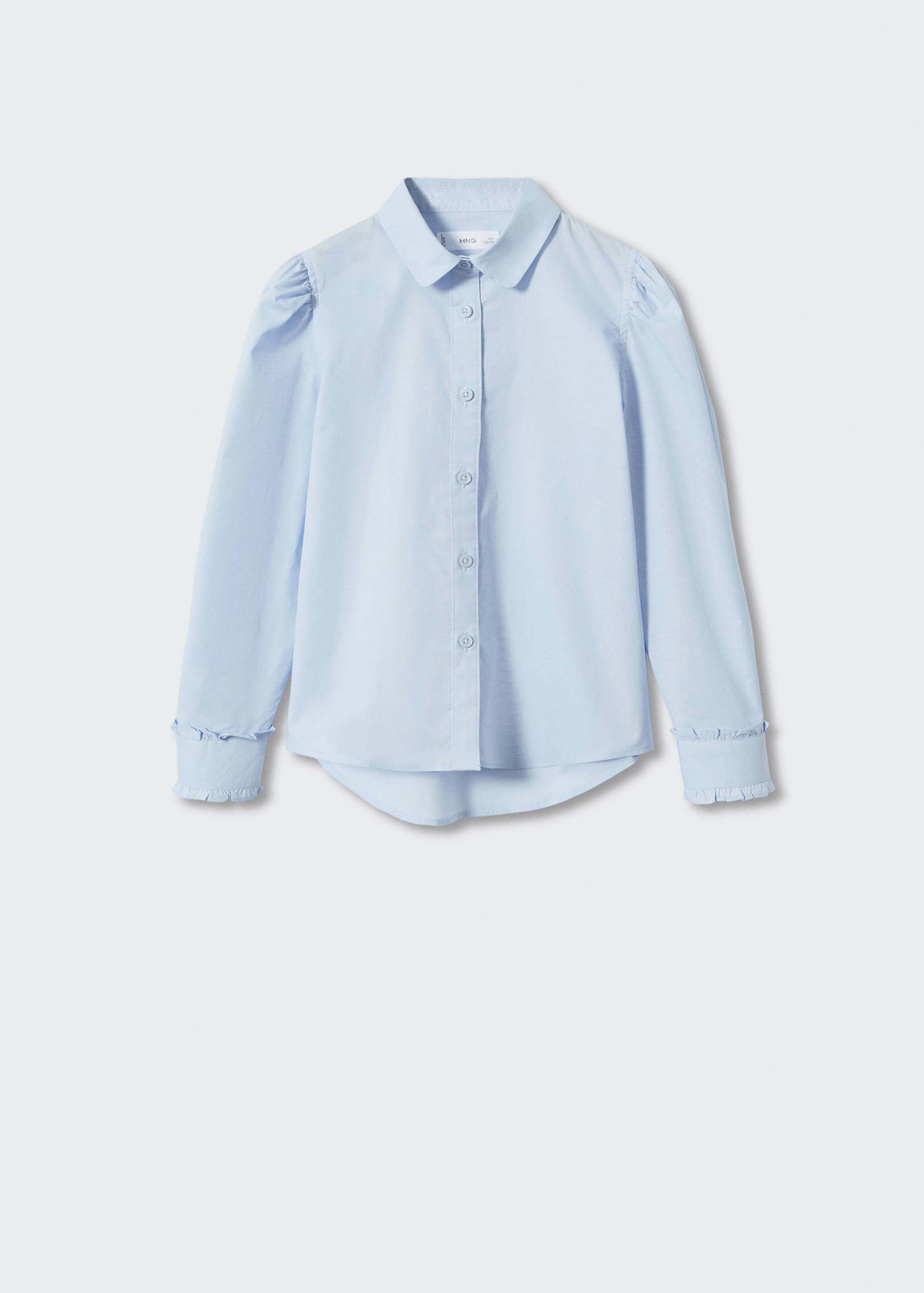 Camisa cotó màniga bollada - Article sense model