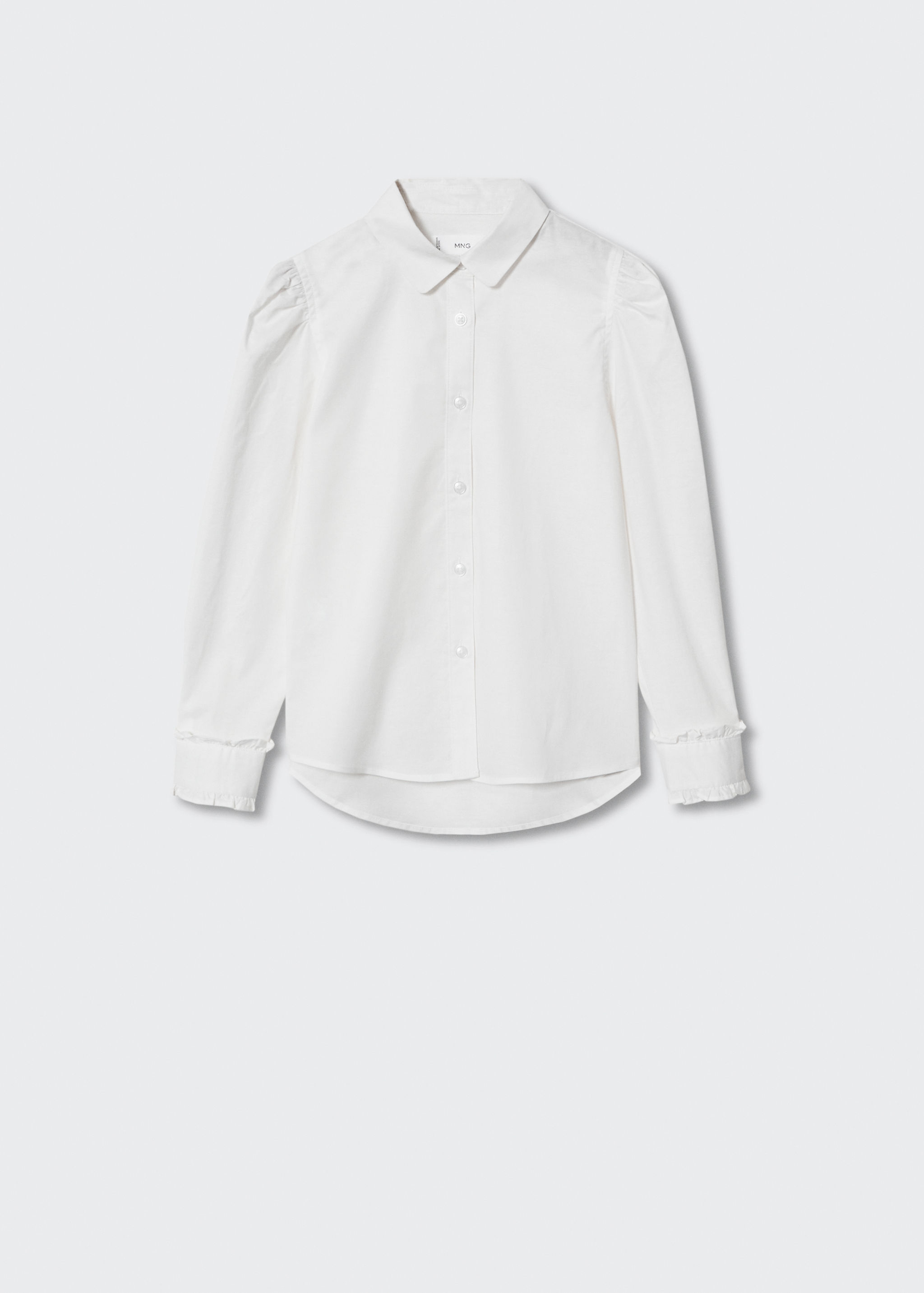 Camisa cotó màniga bollada - Article sense model