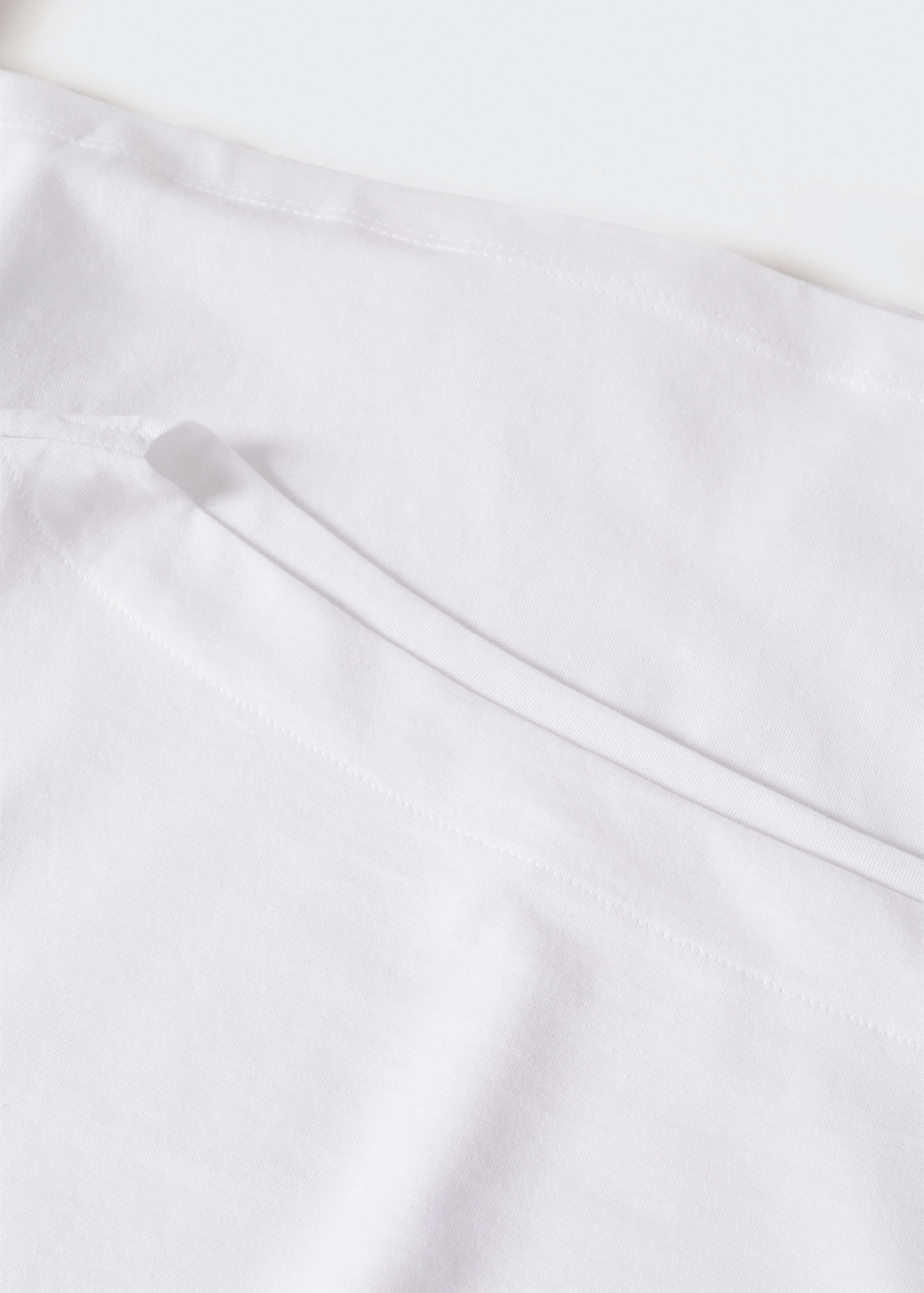 Cotton boat neck t-shirt - Details of the article 8