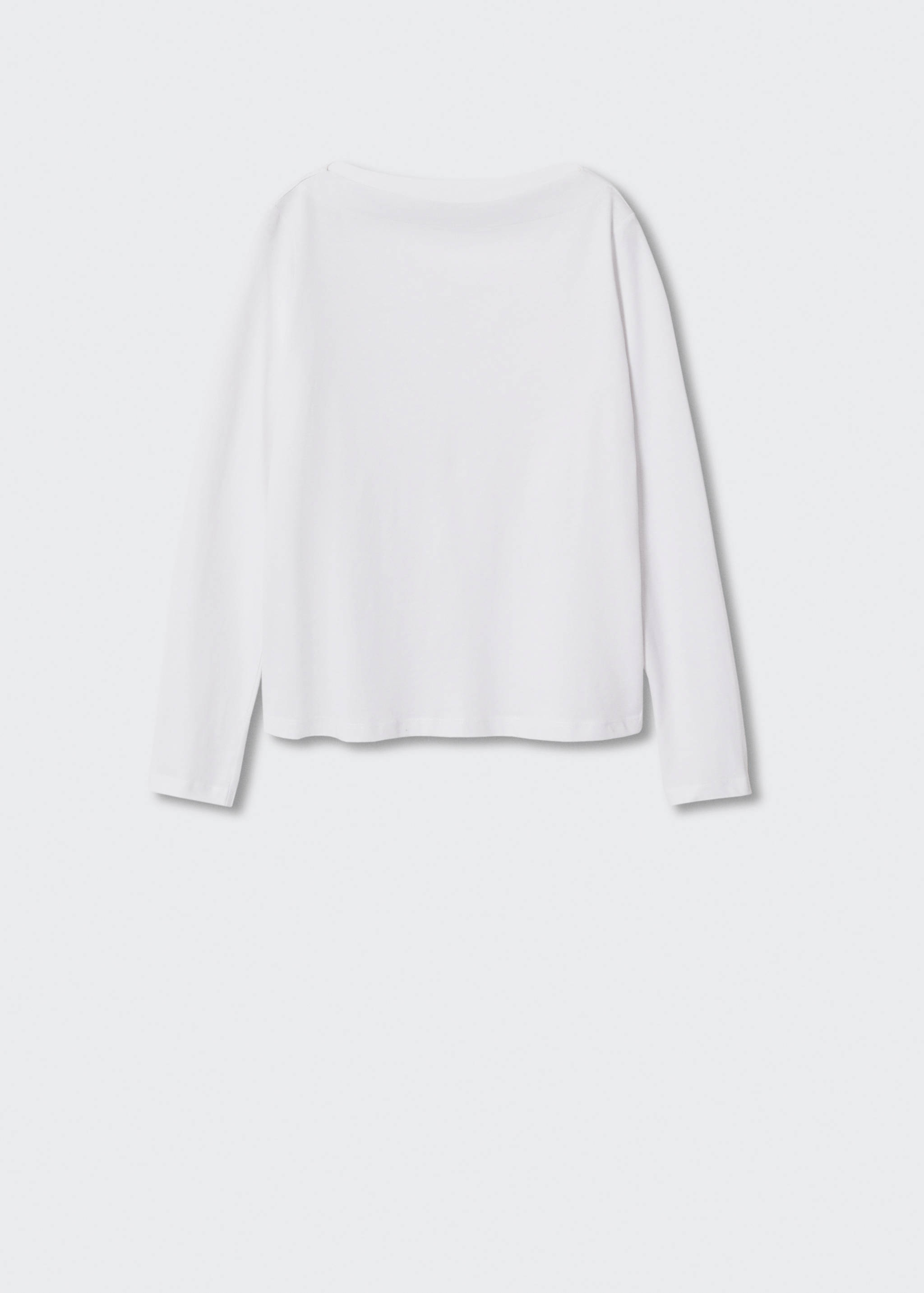 Cotton boat neck t-shirt - Article without model