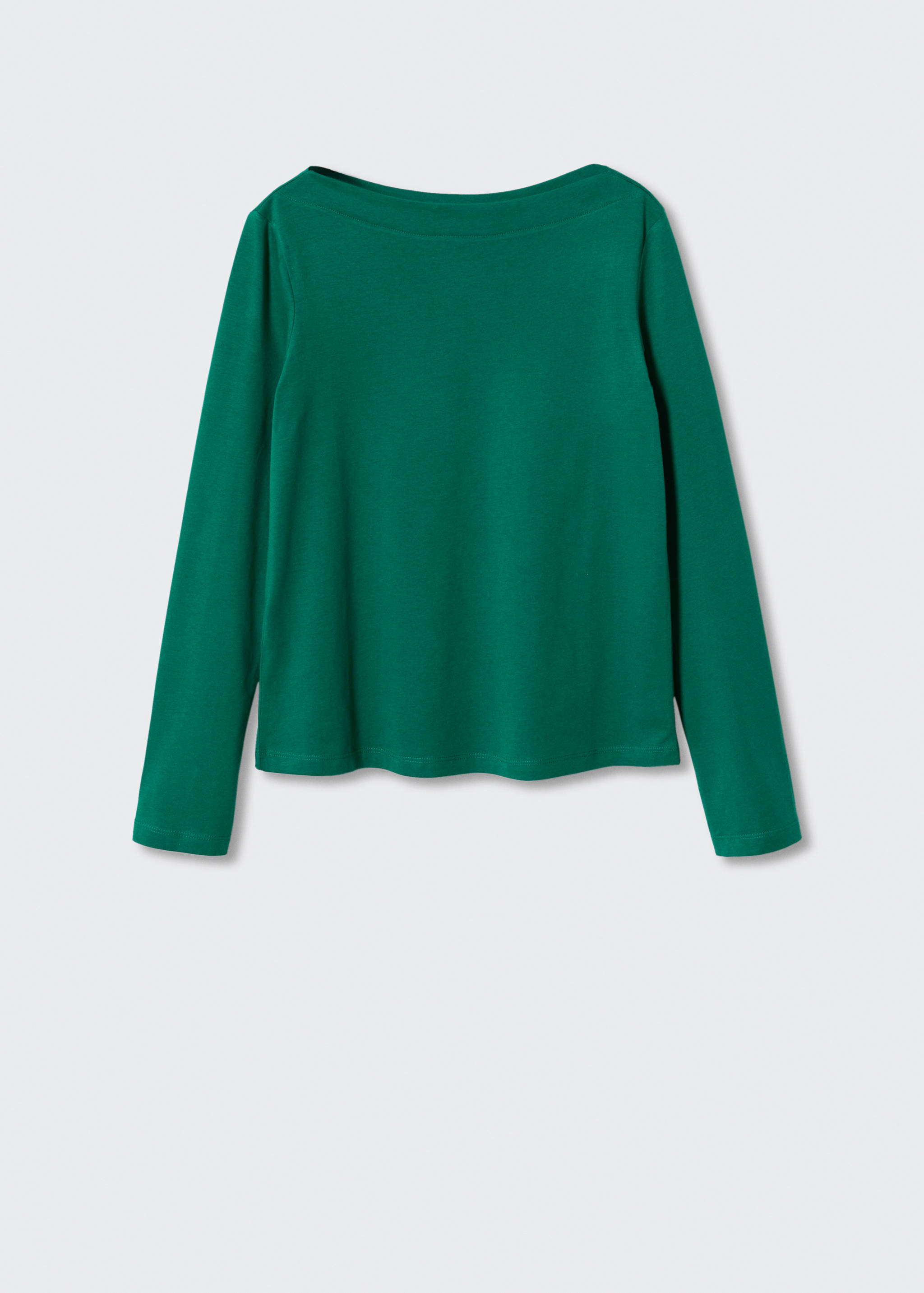 Cotton boat neck t-shirt - Article without model