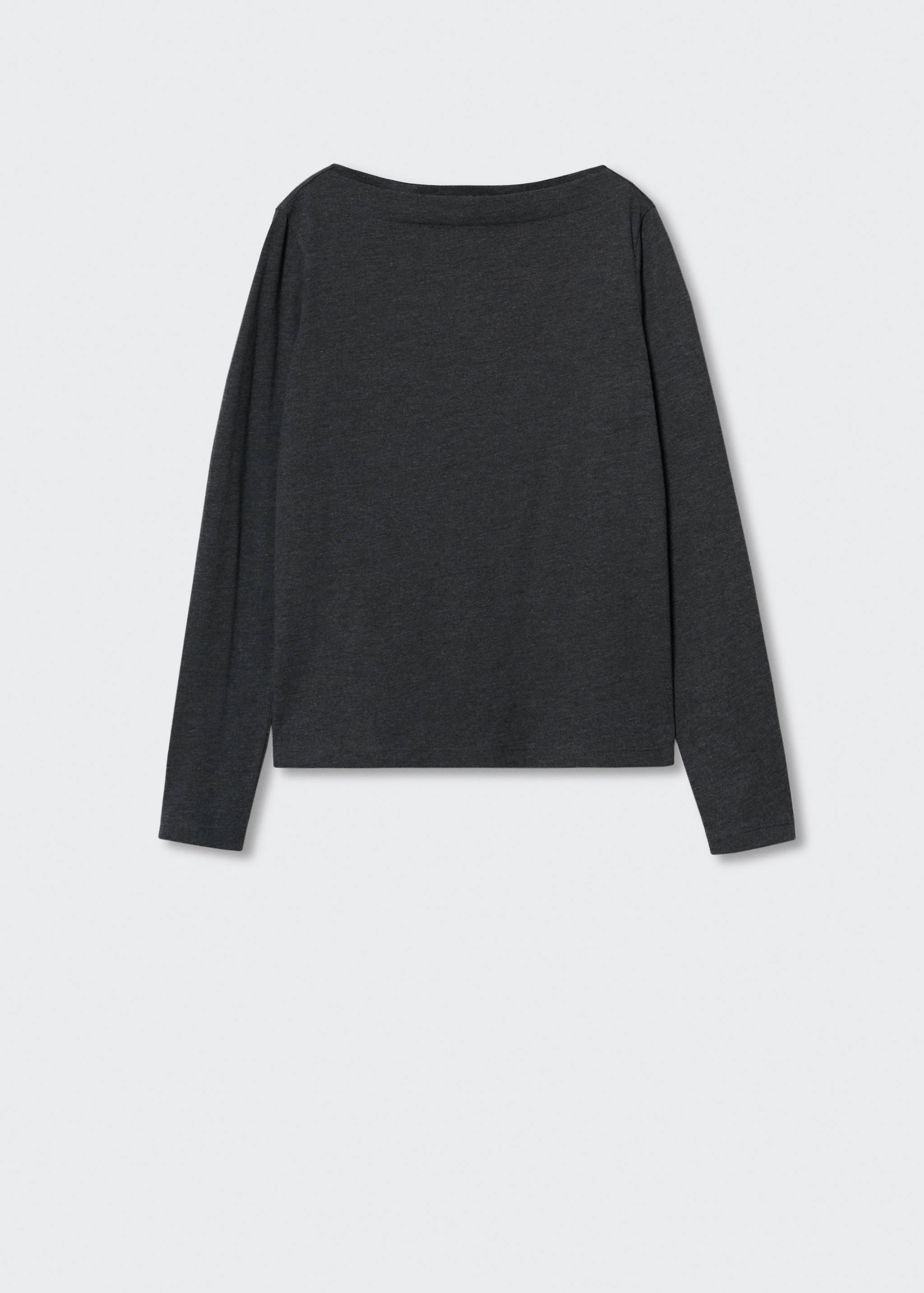 Cotton boat neck t-shirt - Article without model