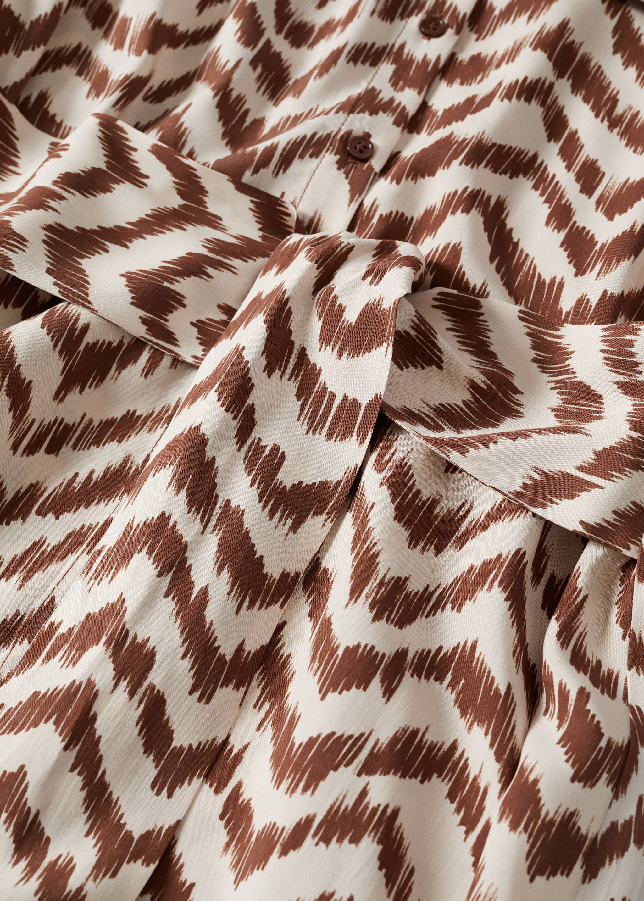 Printed shirt dress - Details of the article 8