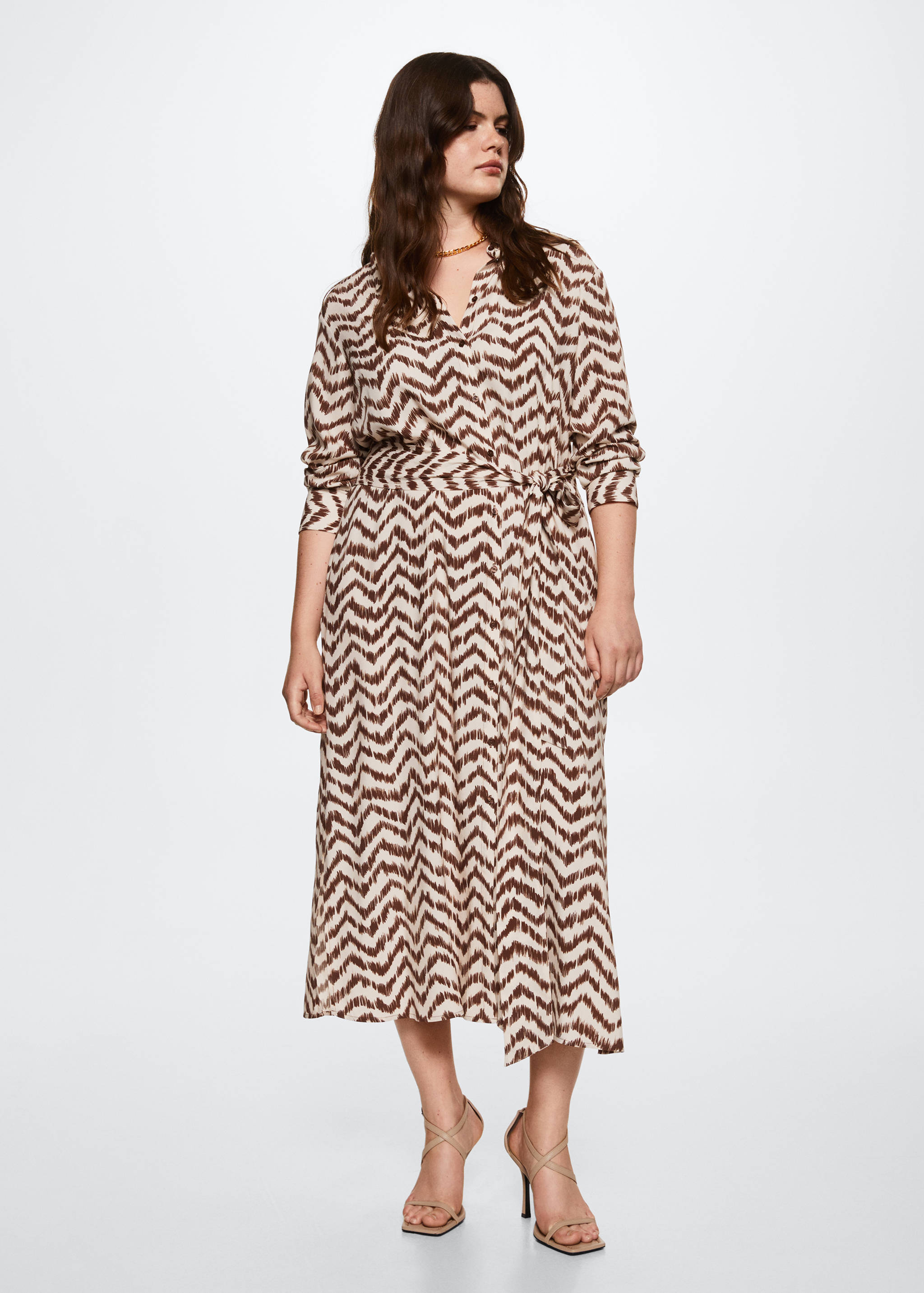 Printed shirt dress - Details of the article 5