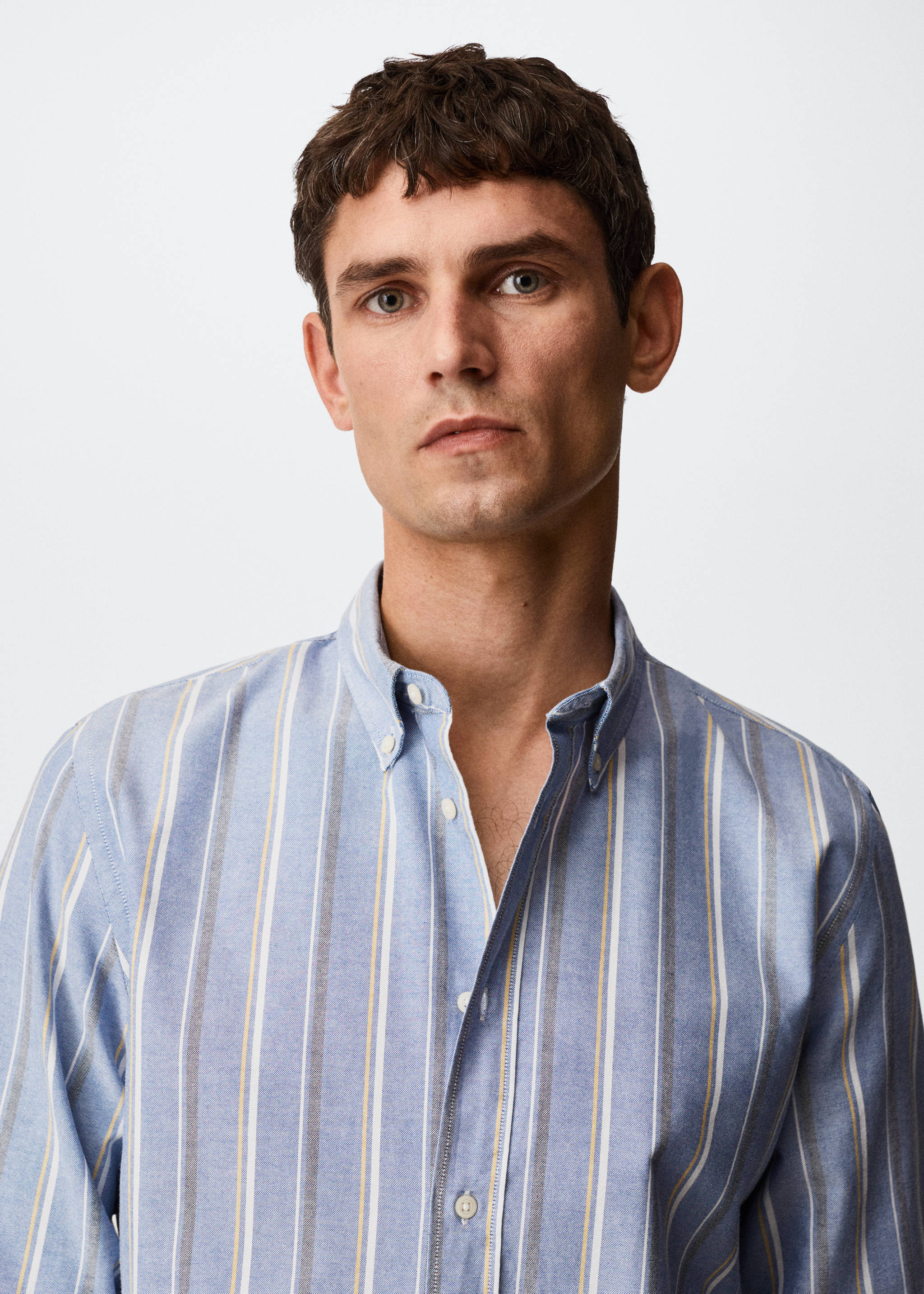 Chemise habillée coton rayures - Détail de l'article 1