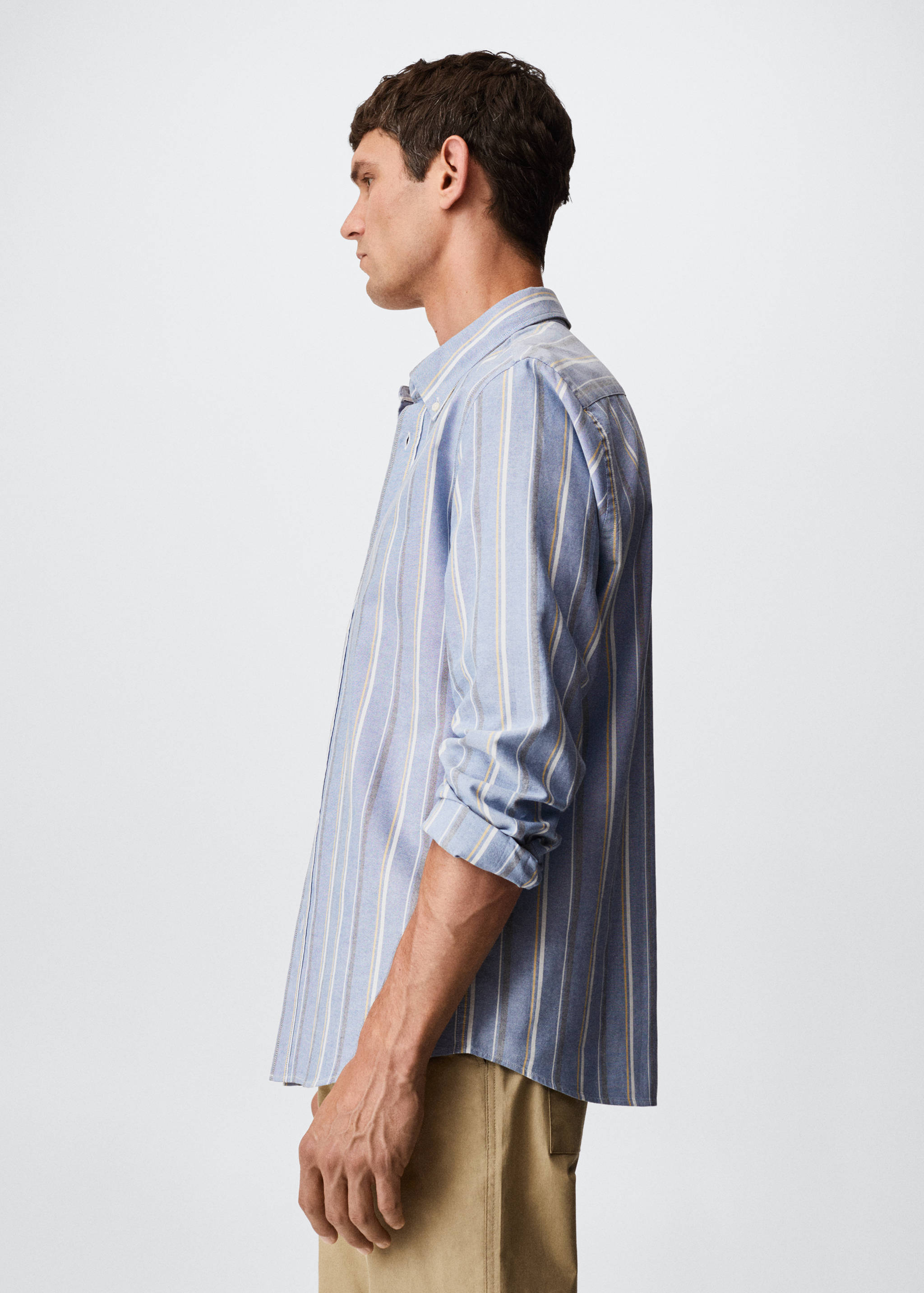 Chemise habillée coton rayures - Détail de l'article 2