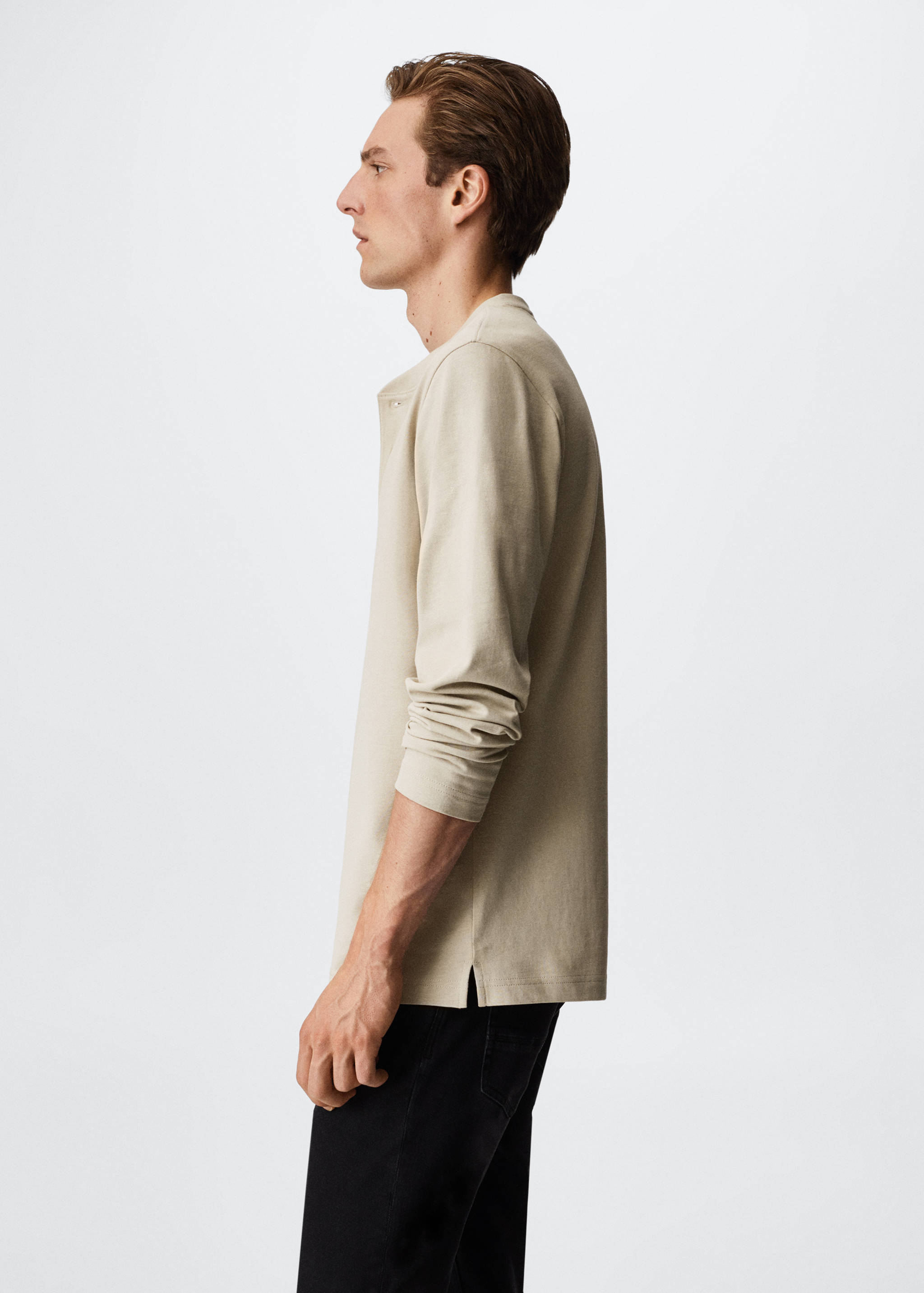 Langärmliges Henley-Shirt - Detail des Artikels 2