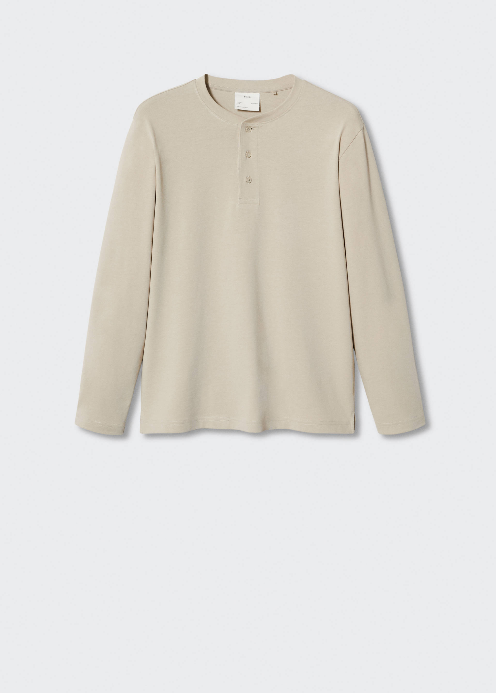 Langärmliges Henley-Shirt - Artikel ohne Model