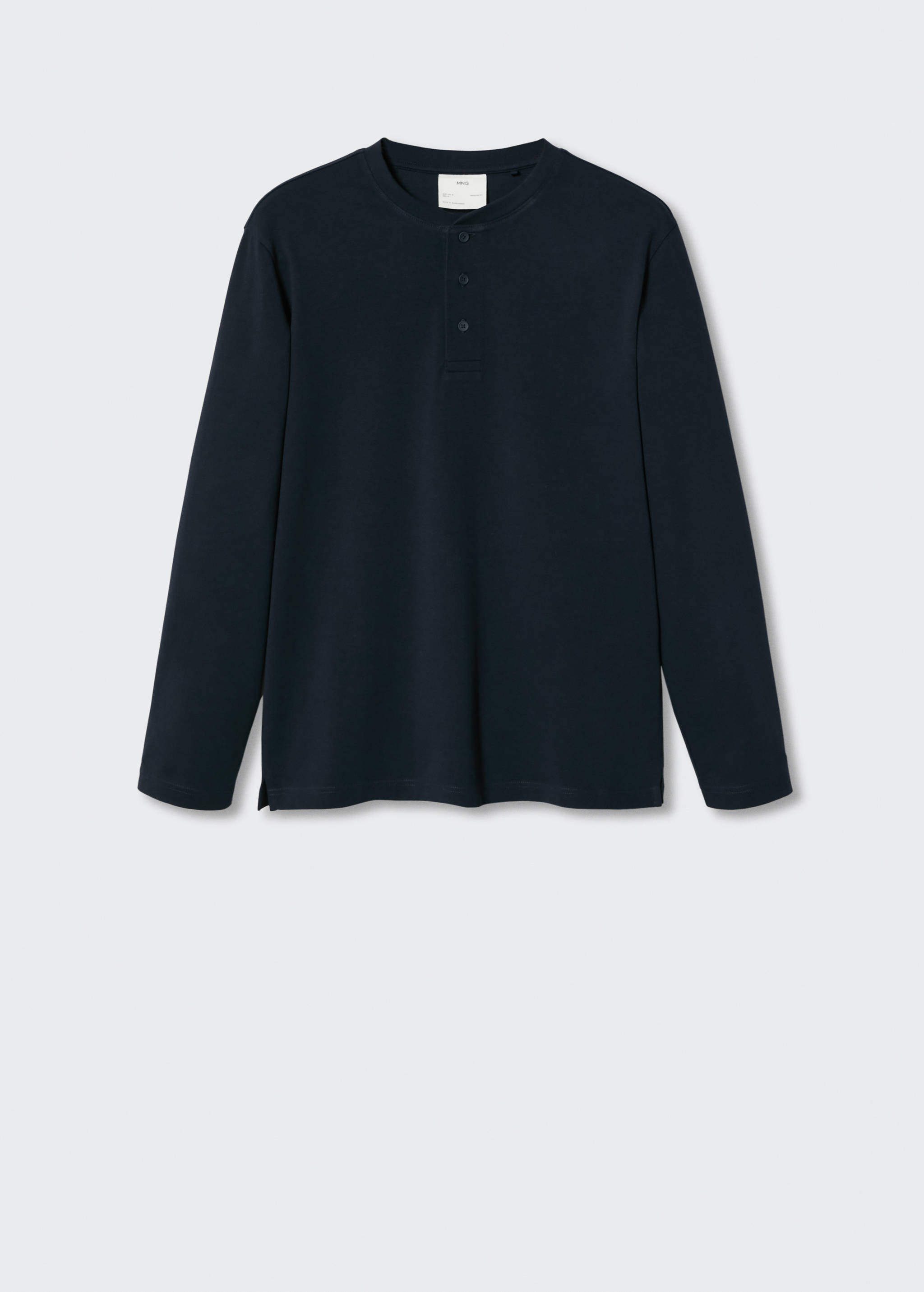 Langärmliges Henley-Shirt - Artikel ohne Model