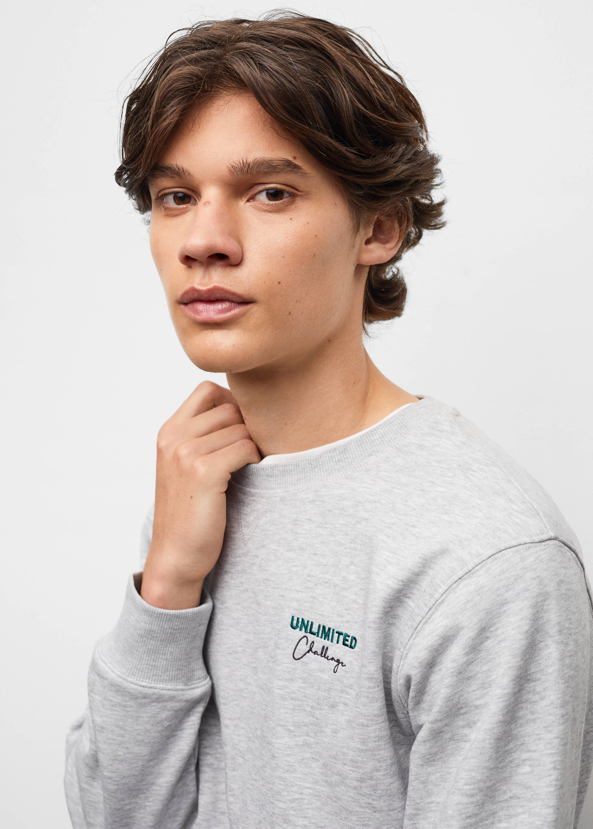 Message cotton sweatshirt - Details of the article 1