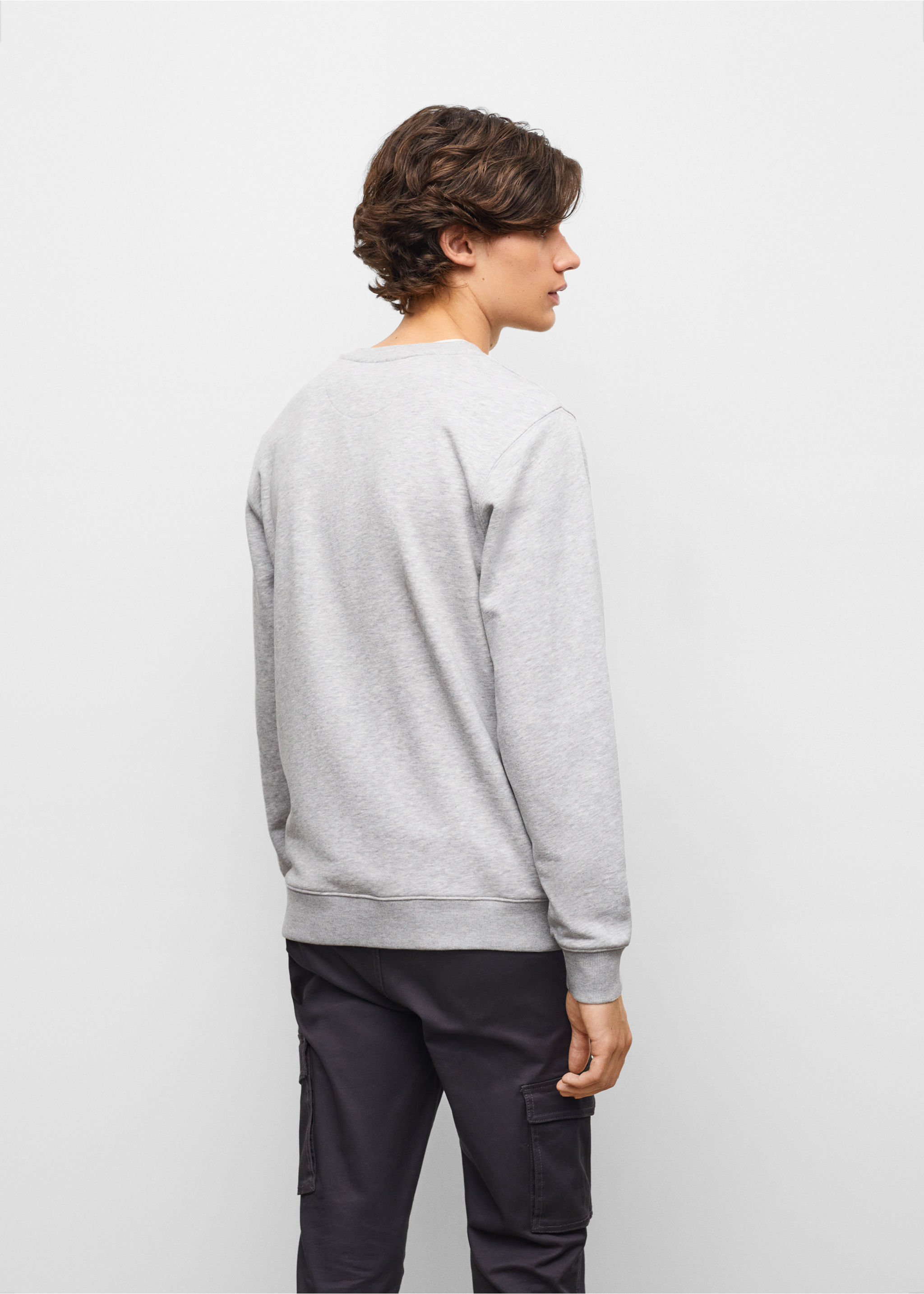 Message cotton sweatshirt - Reverse of the article