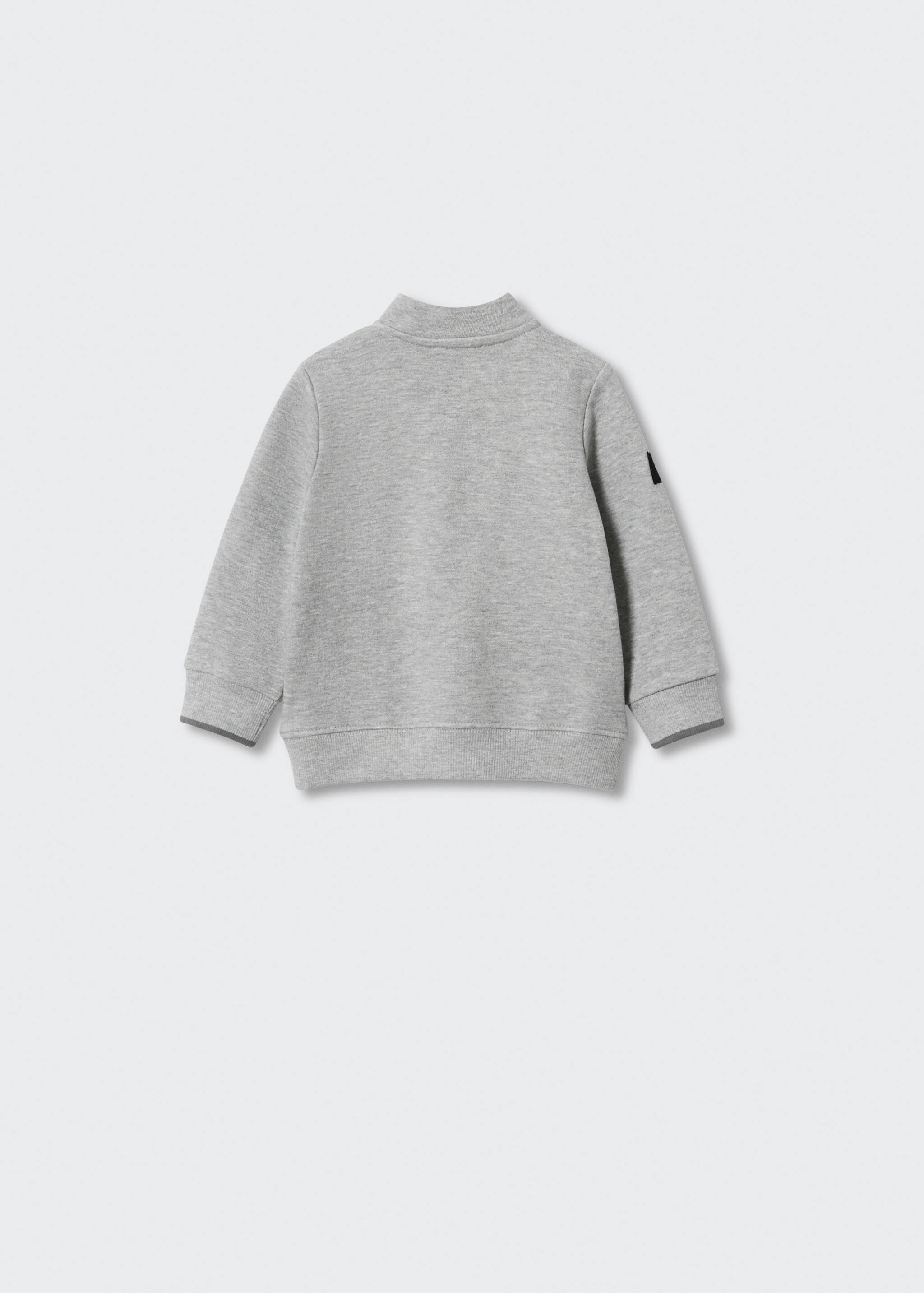 Zipper cotton sweater - Reverse of the article