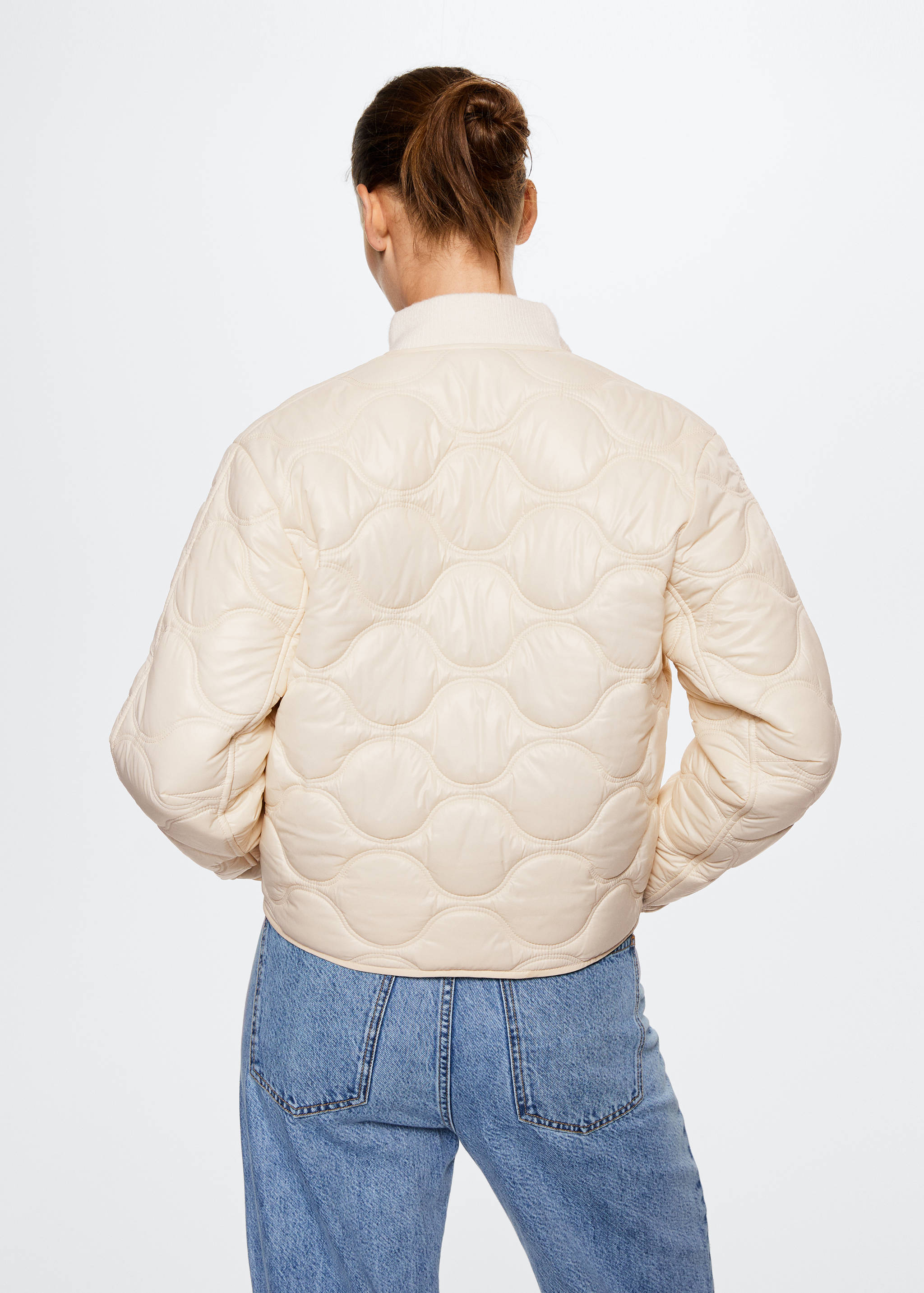 Ultralight anorak with buttons - Reverse of the article