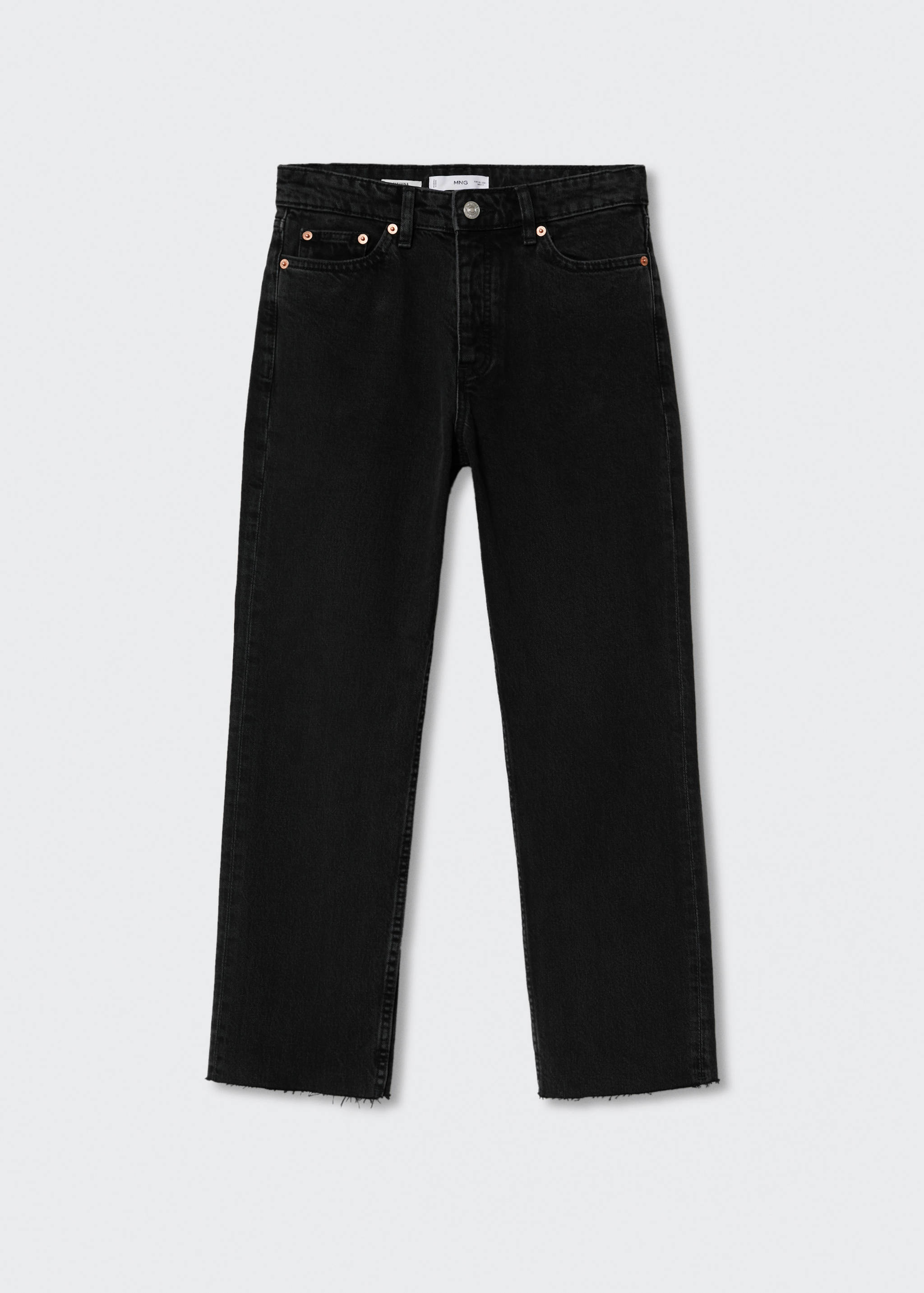 Jeans rectos tiro alto crop - Artículo sin modelo