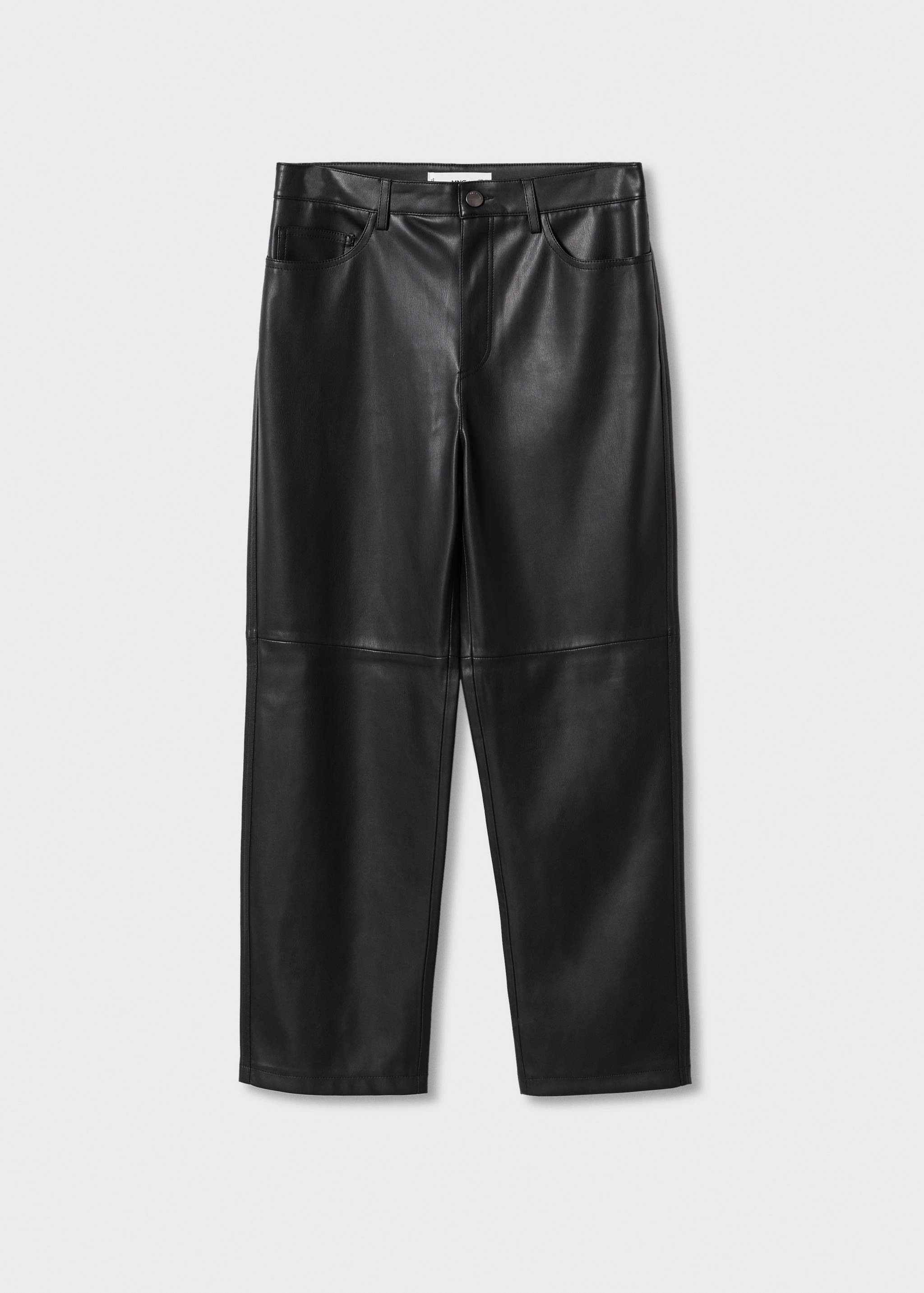 Leather-effect trousers - Article without model
