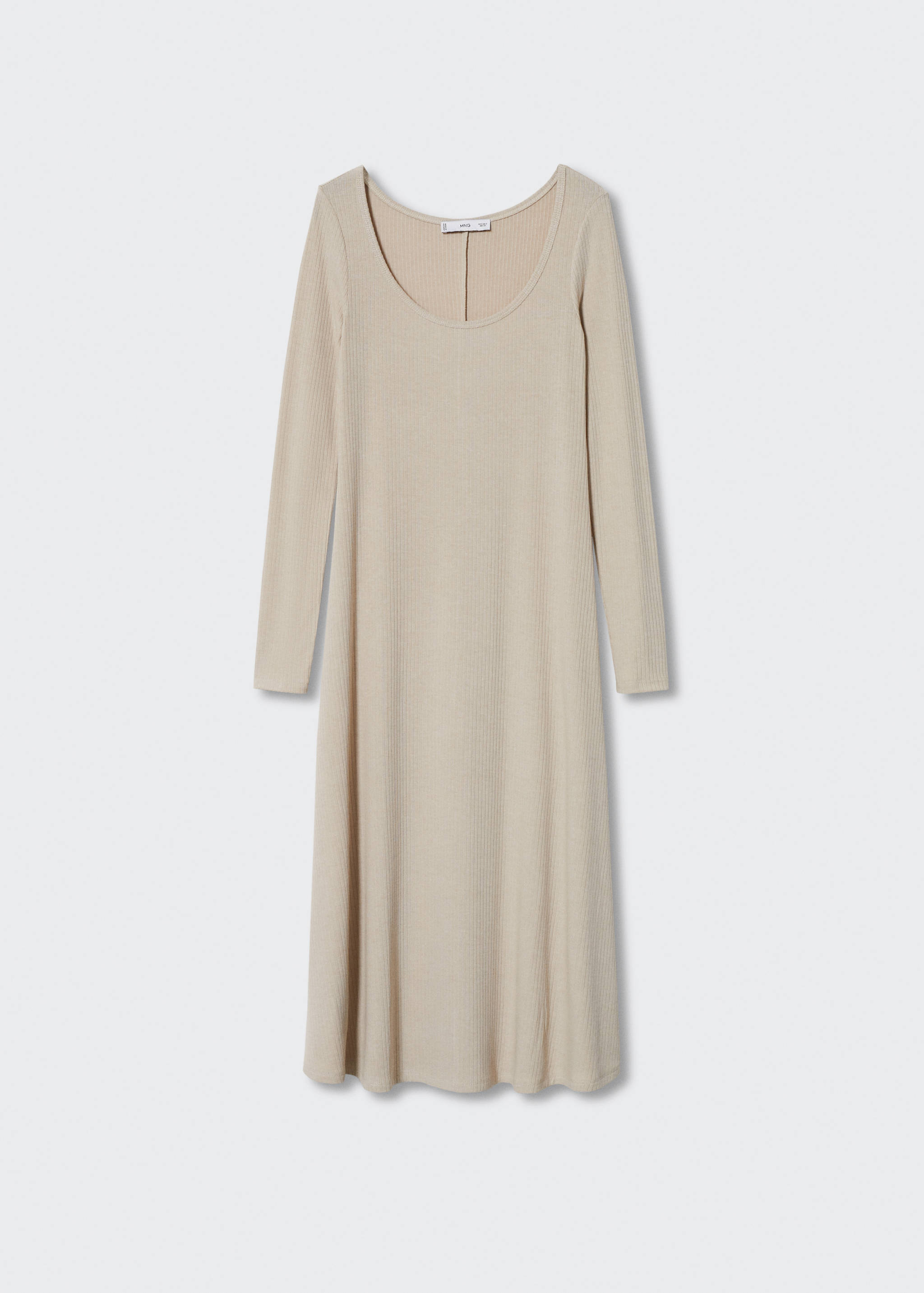 Ribbed midi dress - Article without model