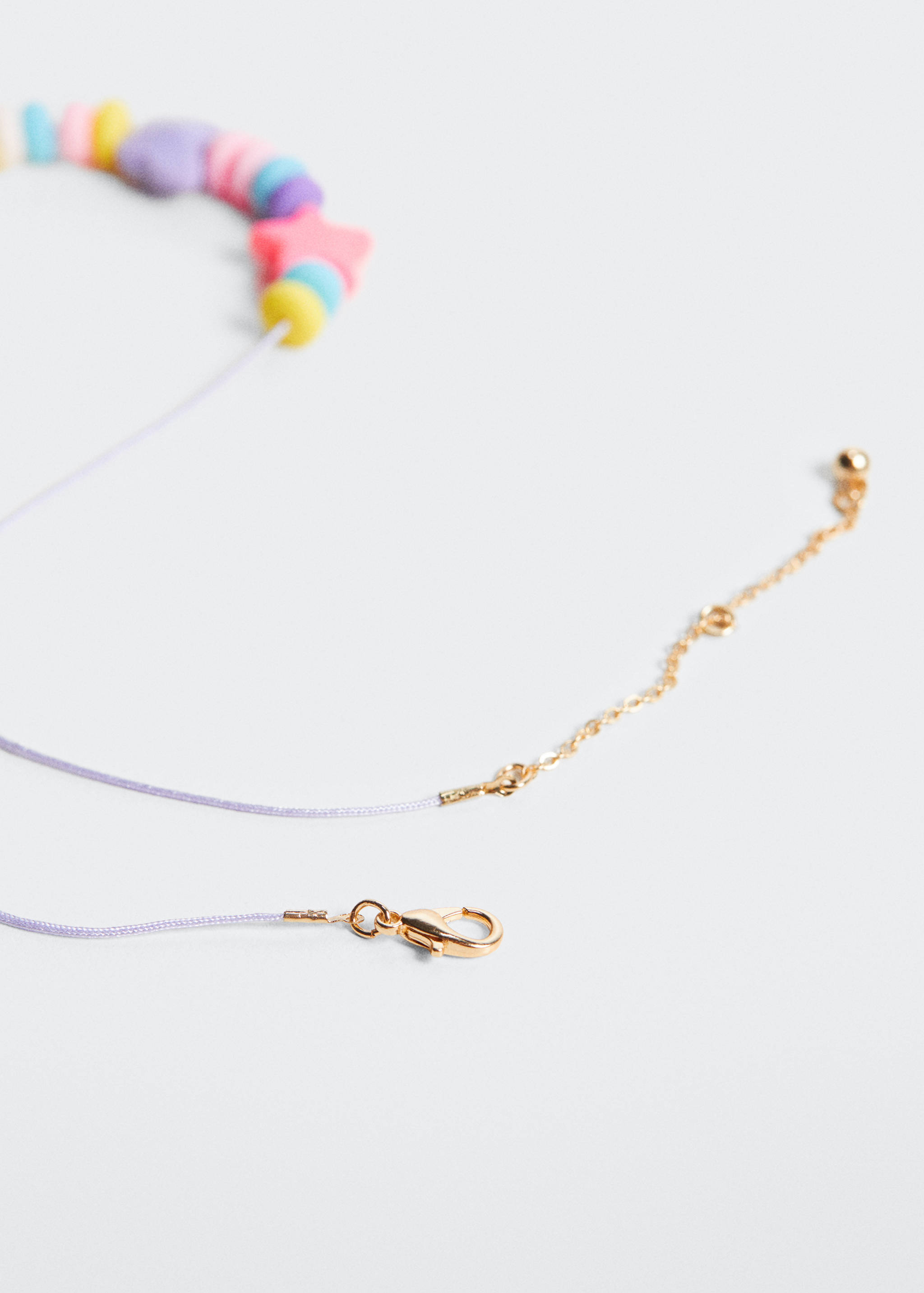 Mixed bead necklace - Medium plane