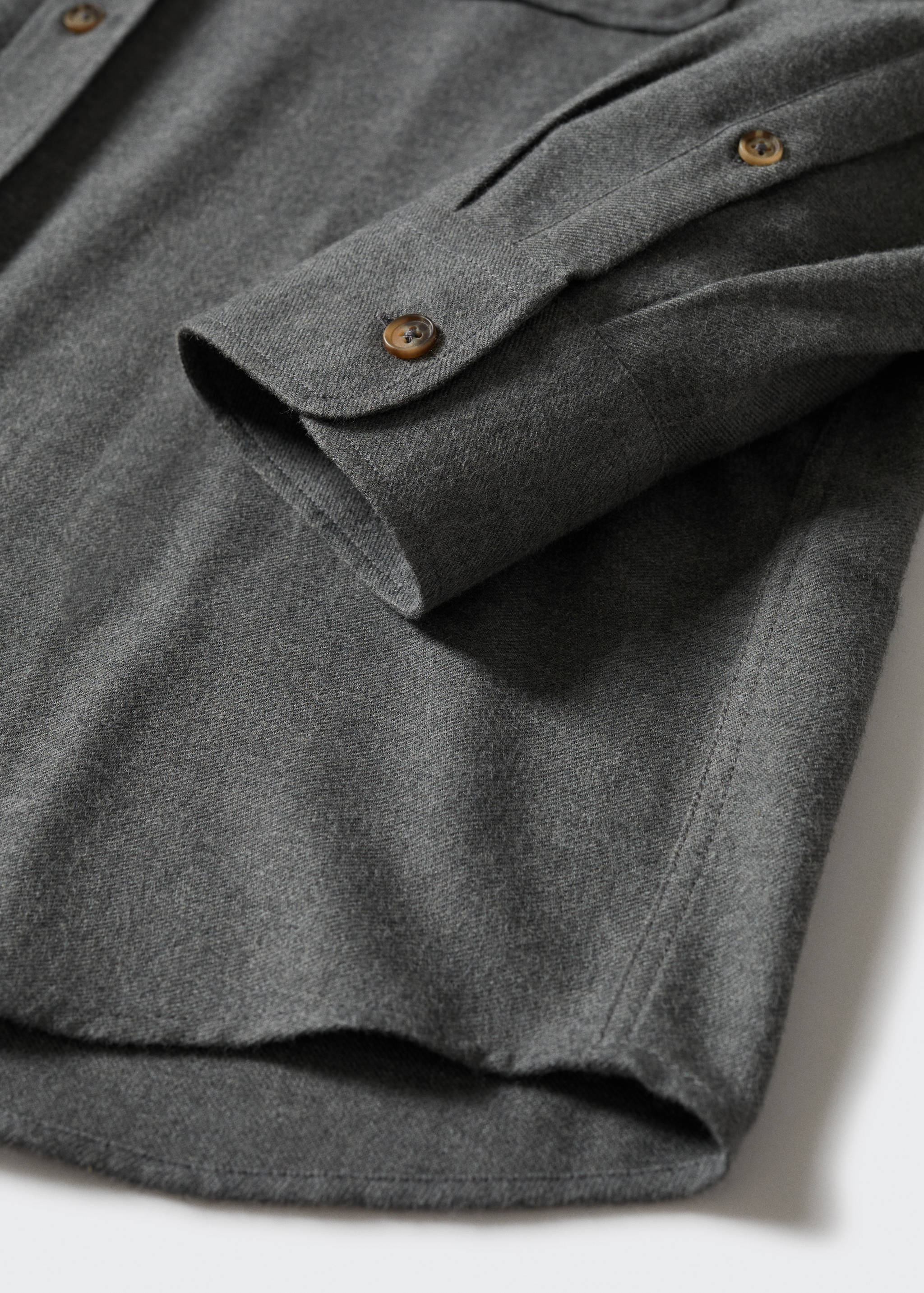 Textured cotton shirt - Details of the article 7
