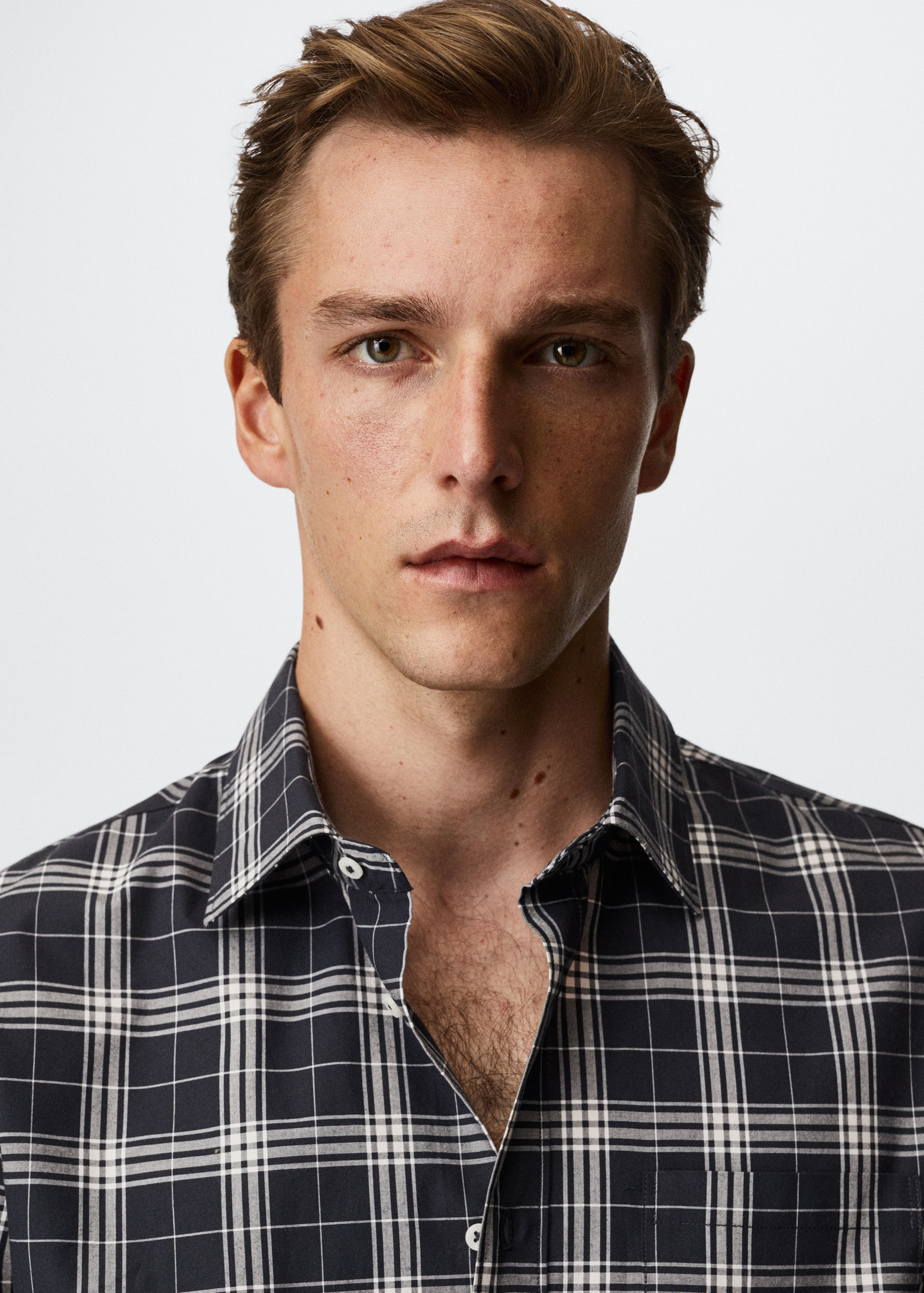 Camisa slim fit quadres - Detall de l'article 1