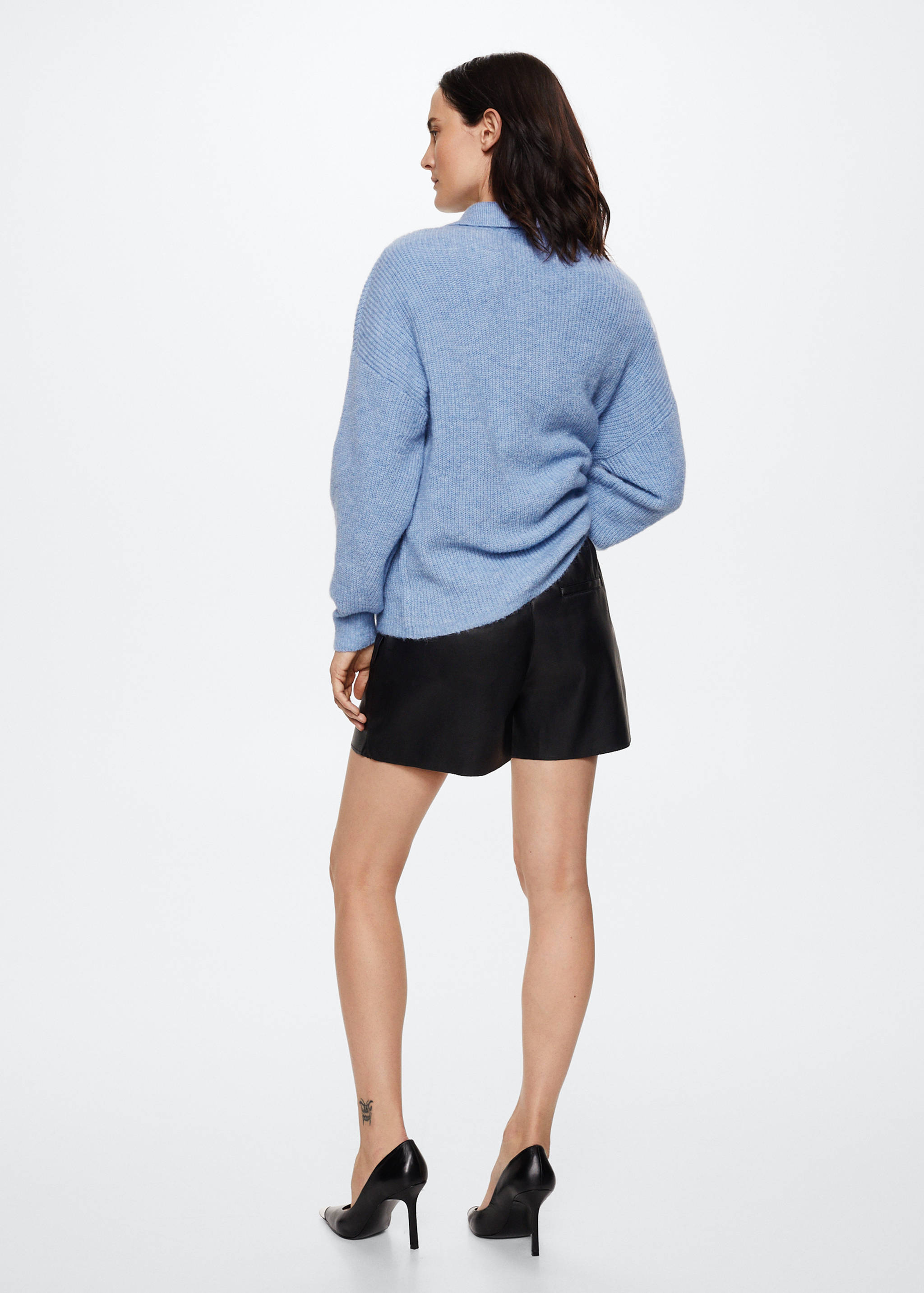 Polo neck sweater - Reverse of the article