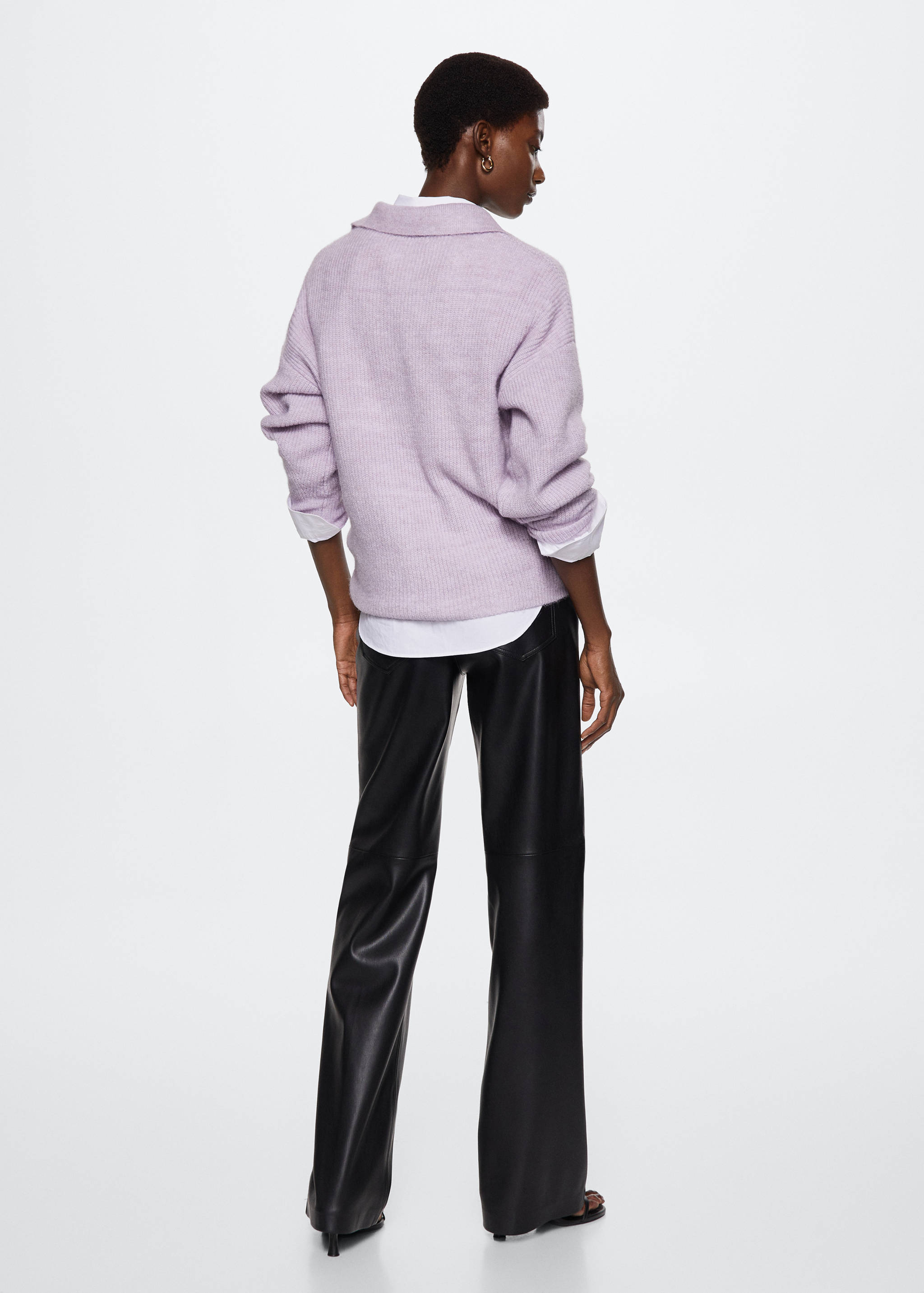 Polo neck sweater - Reverse of the article