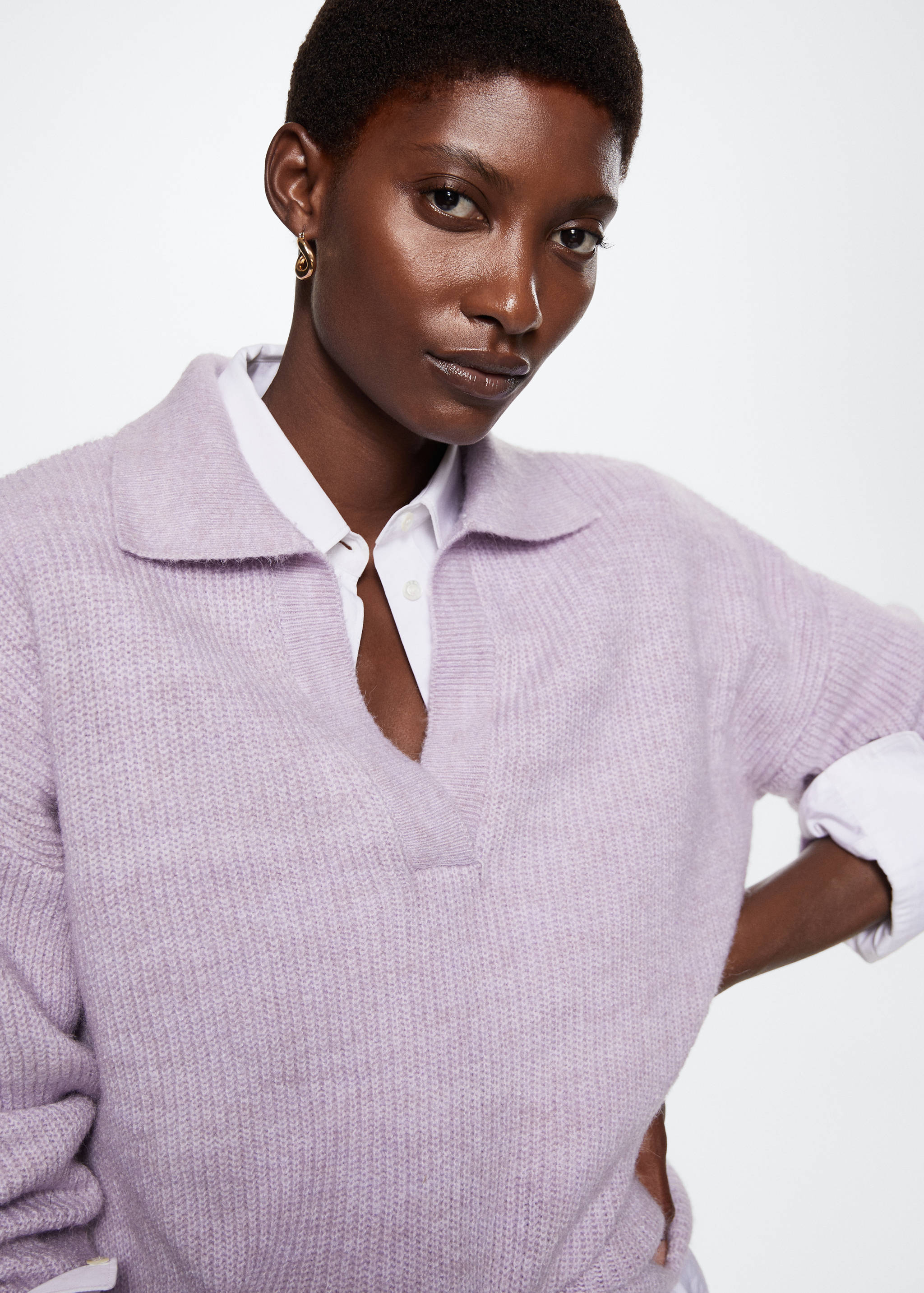Polo neck sweater - Details of the article 1