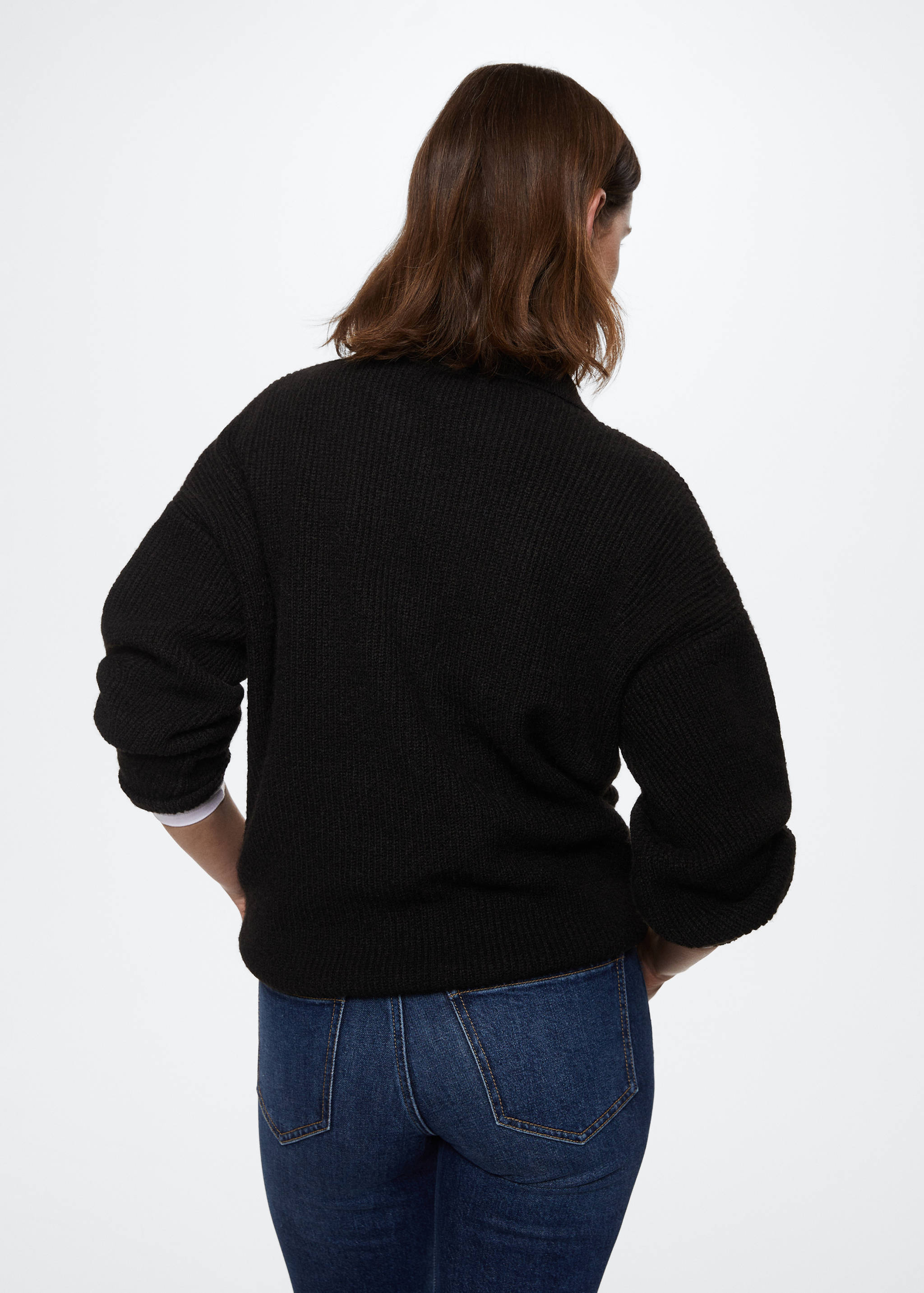 Polo neck sweater - Reverse of the article