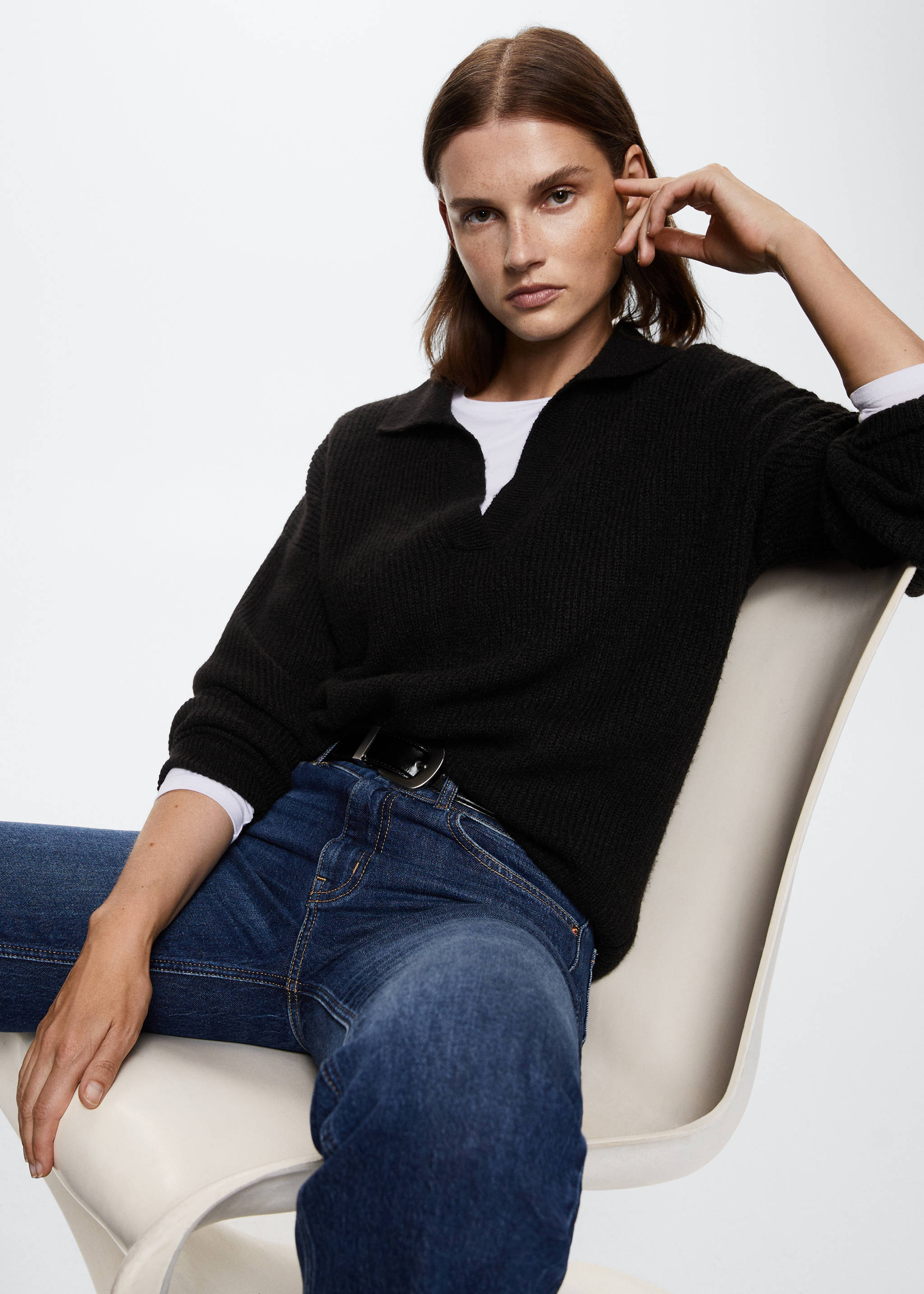 Polo neck sweater - Details of the article 2