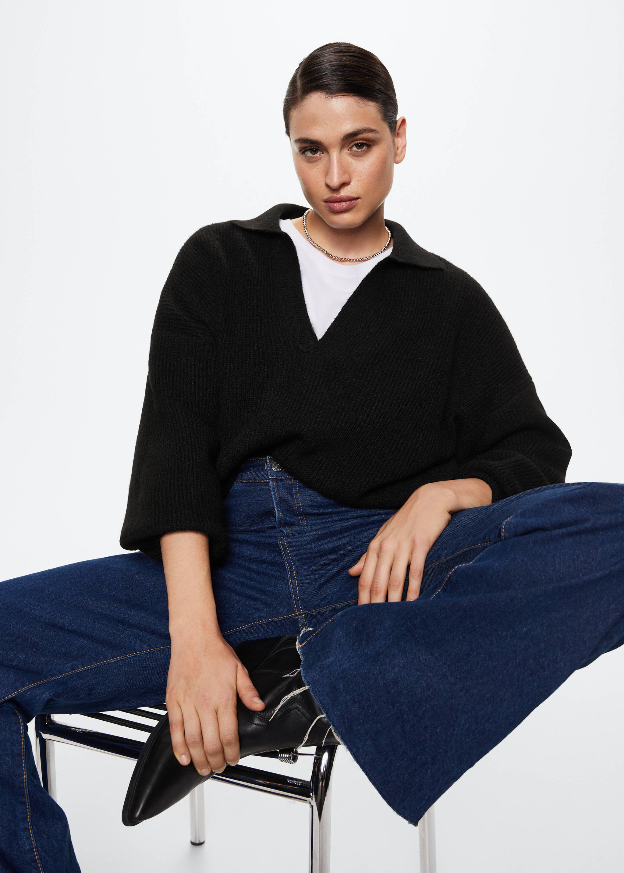 Polo neck sweater - Details of the article 5