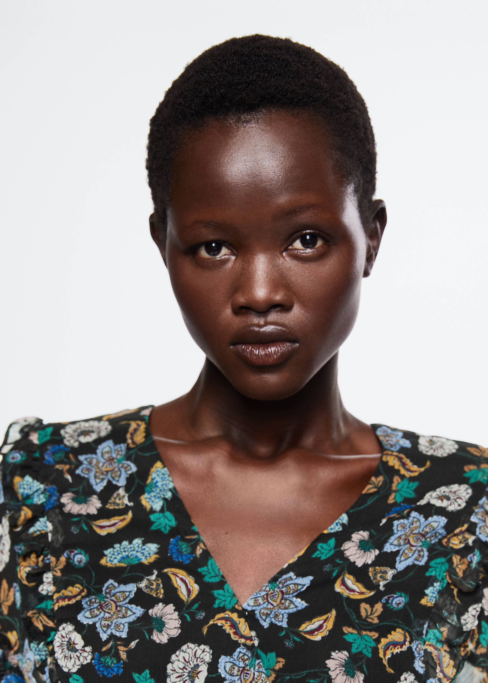 Floral chiffon dress - Details of the article 2