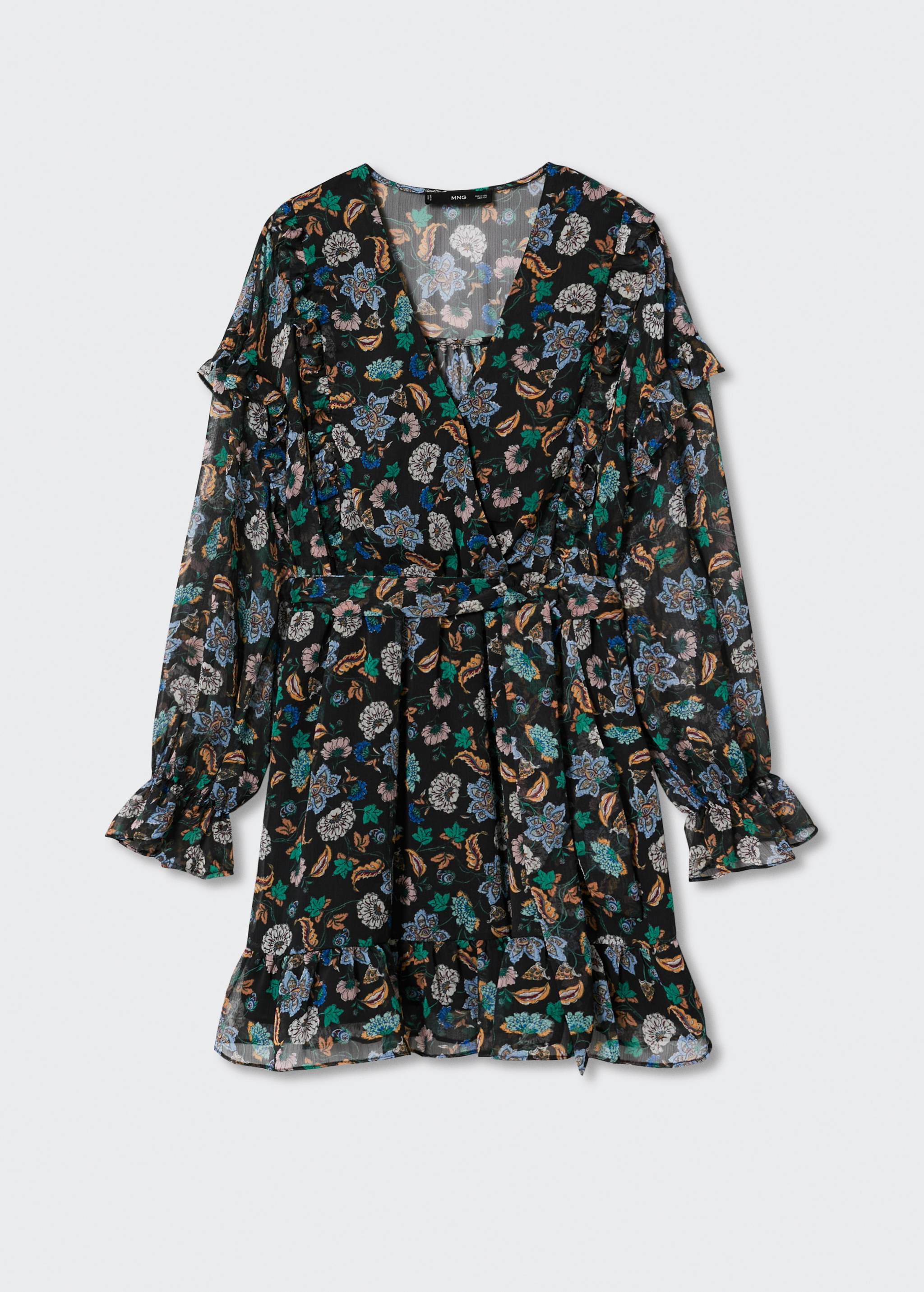 Floral chiffon dress - Article without model