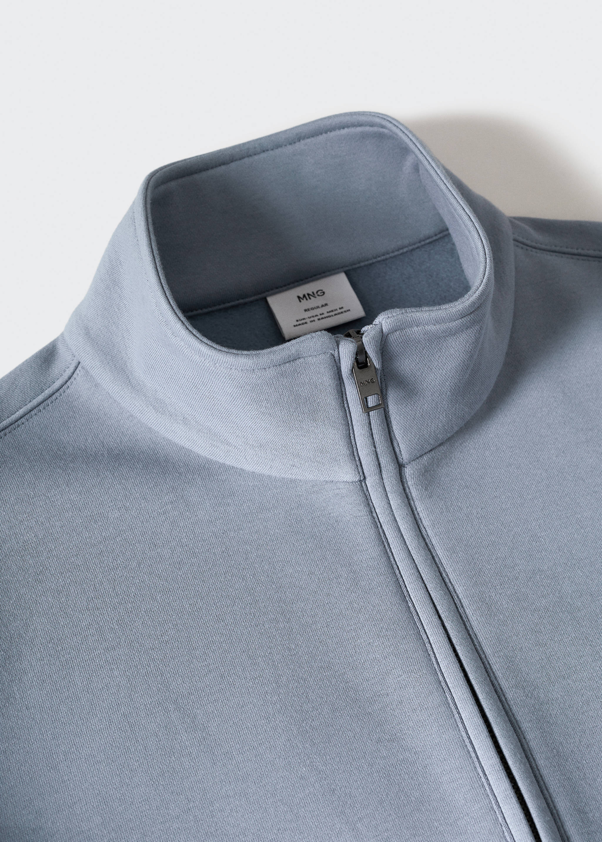 Cotton sweatshirt with zip neck - Details of the article 8