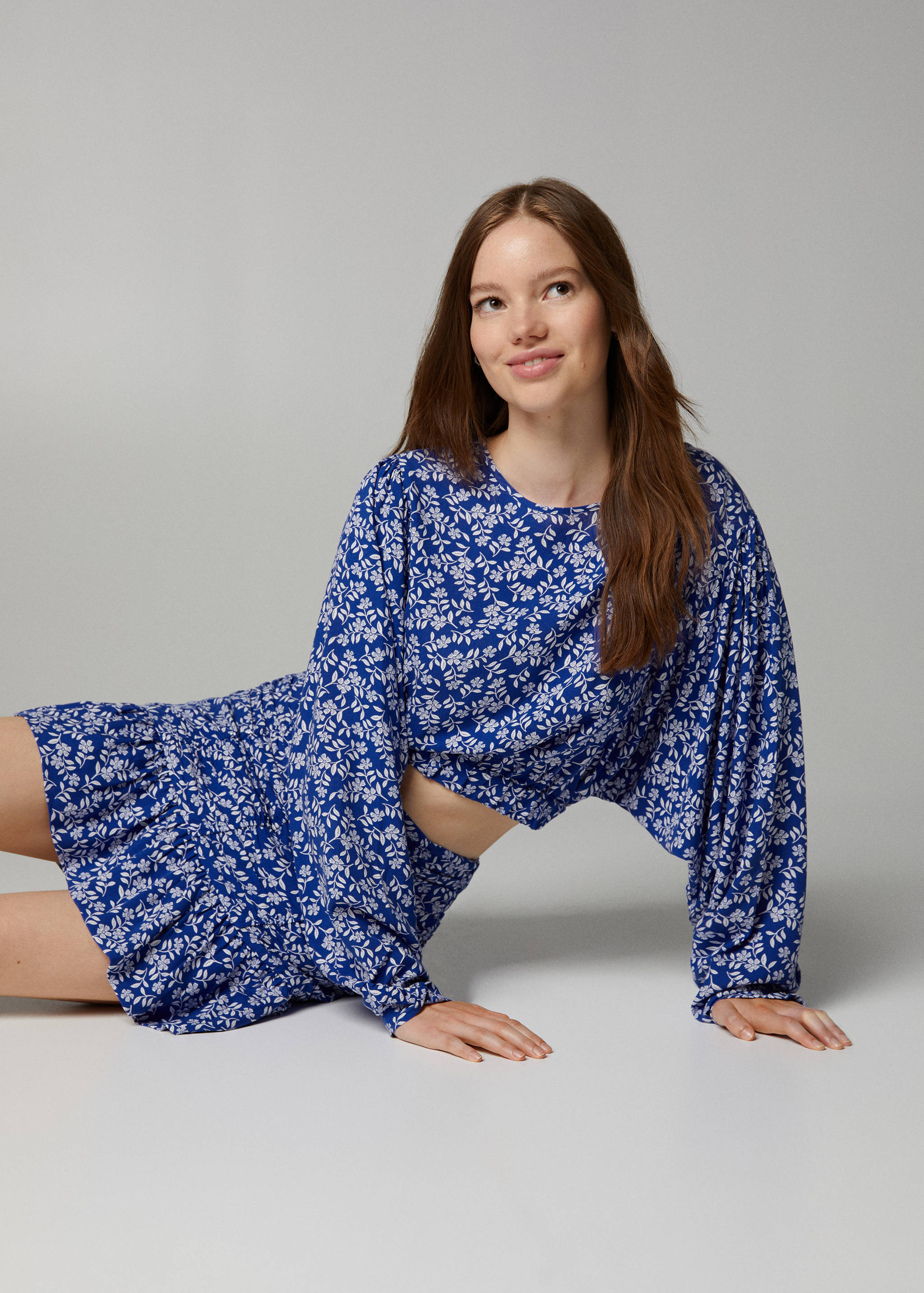 Blouse imprimée nœud - Détail de l'article 1