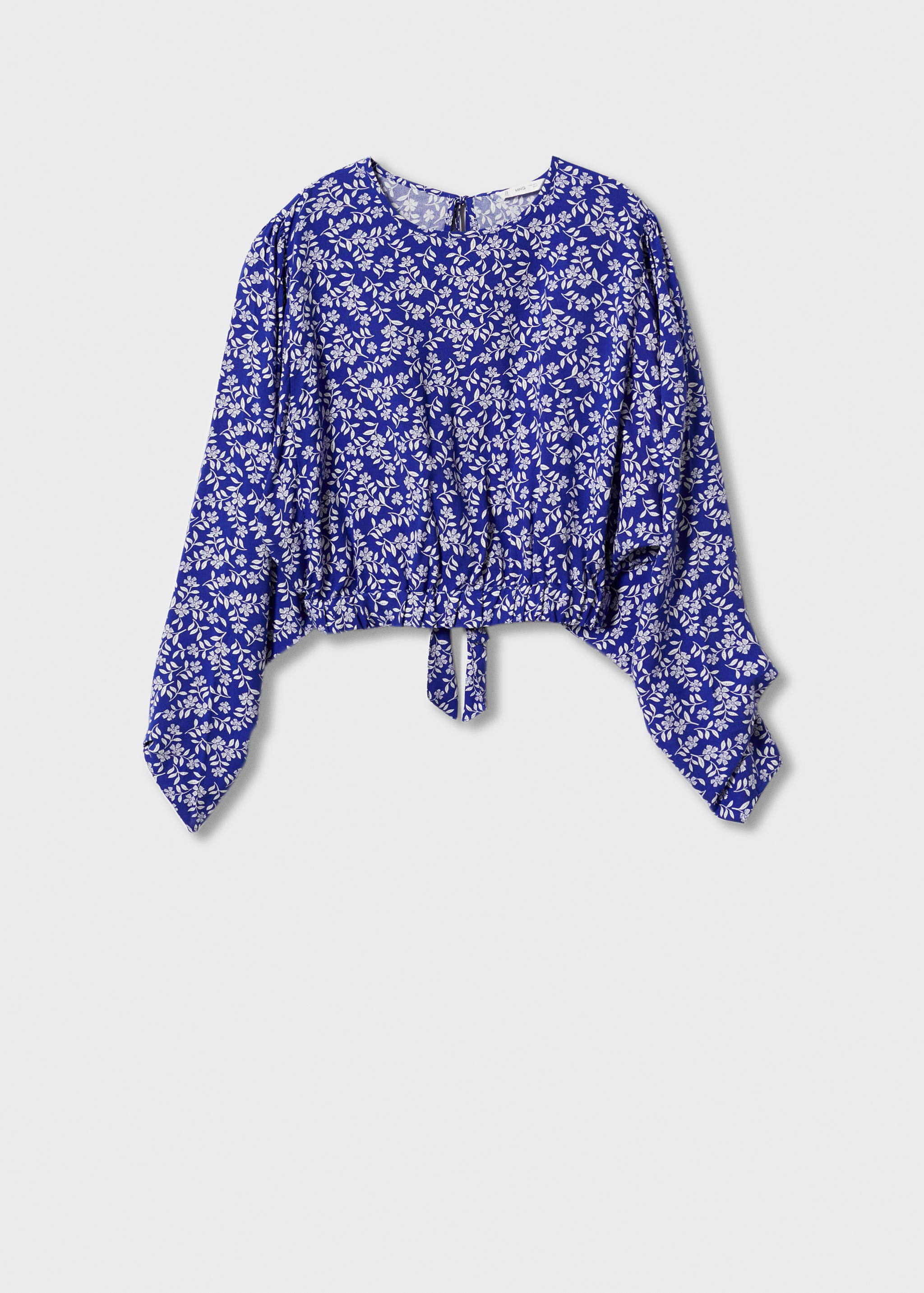 Blouse imprimée nœud - Article sans modèle