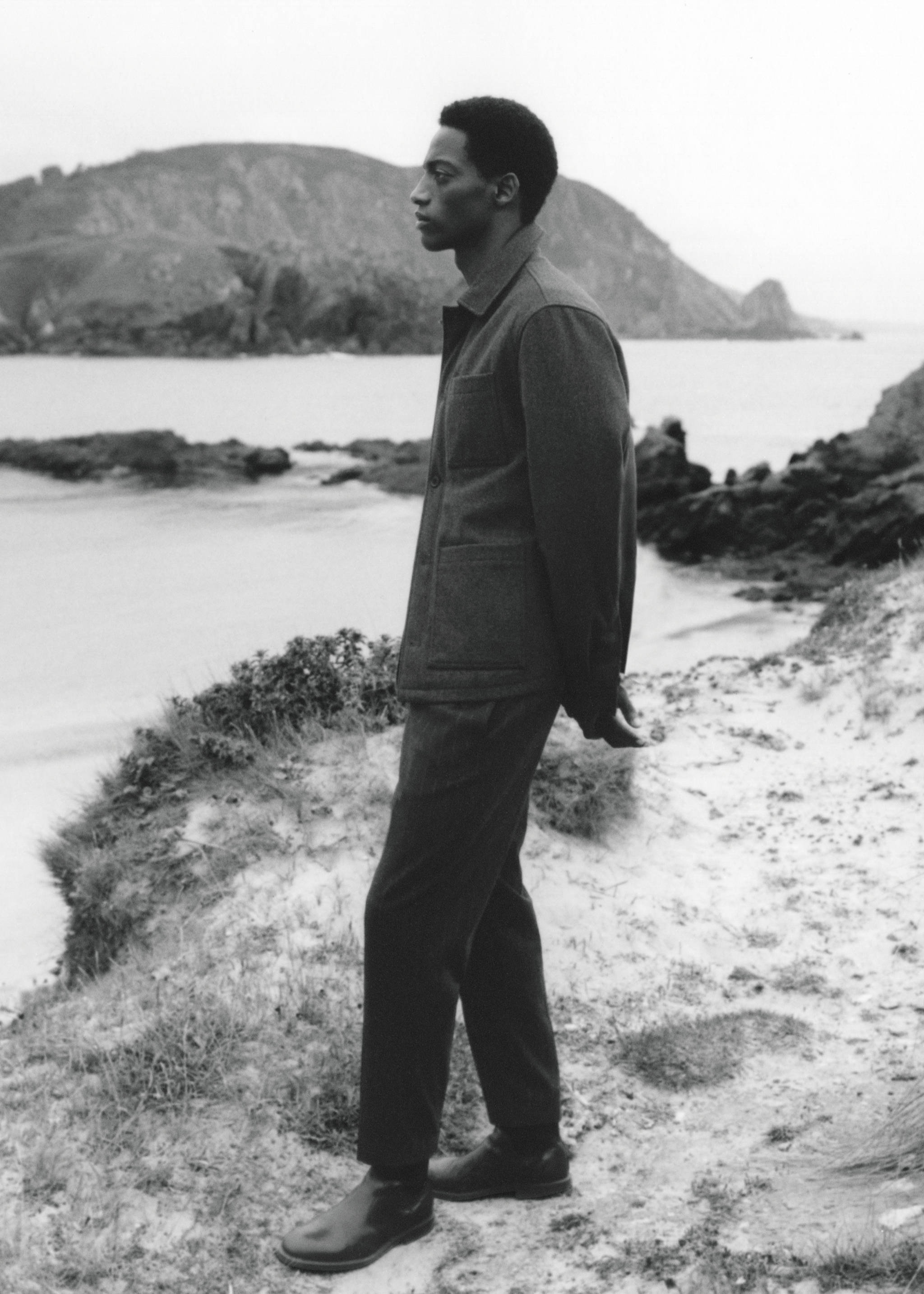 Calças jogger às riscas - Pormenor do artigo 5