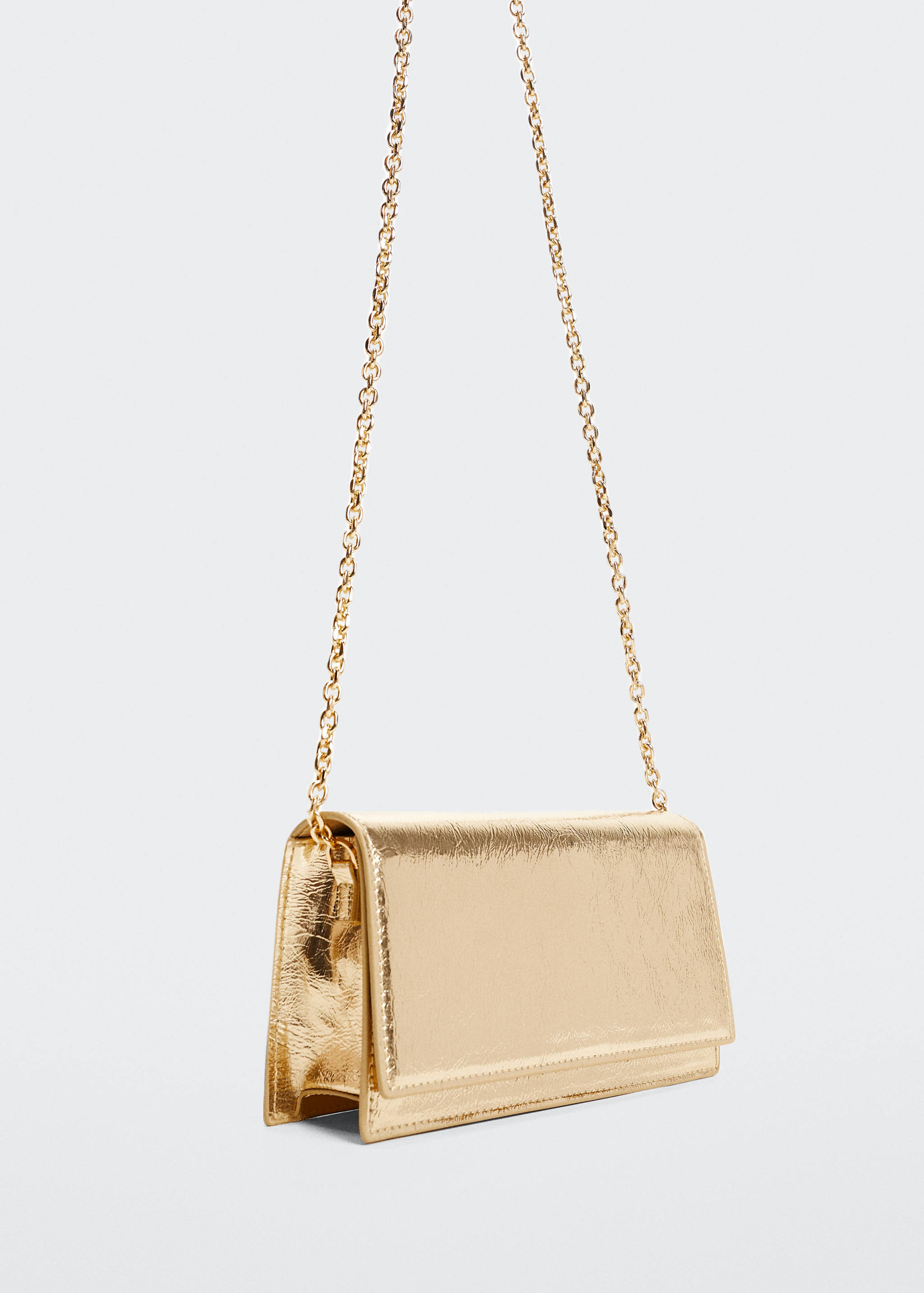Patent leather chain handbag - Medium plane