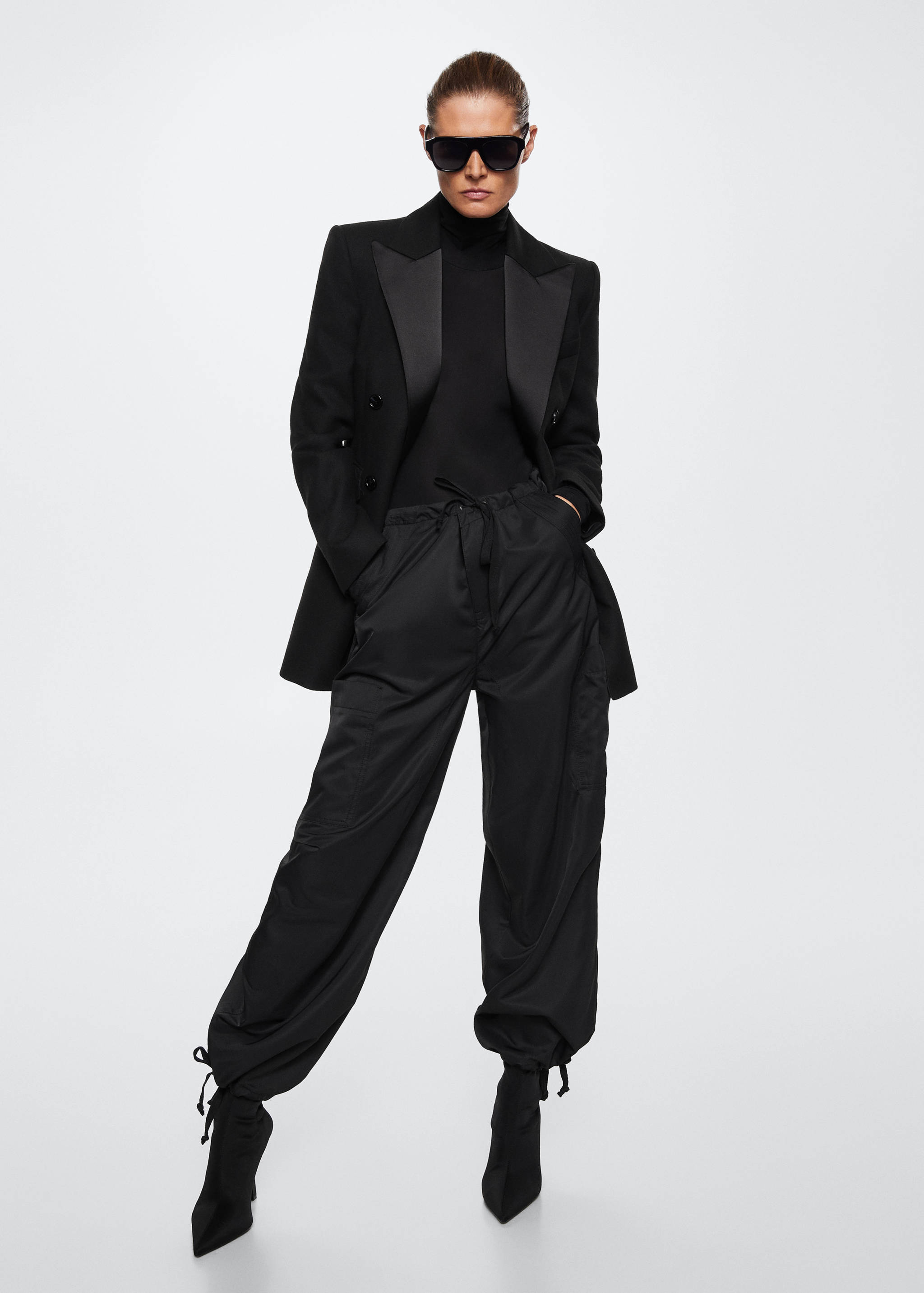 Satin lapels blazer - General plane