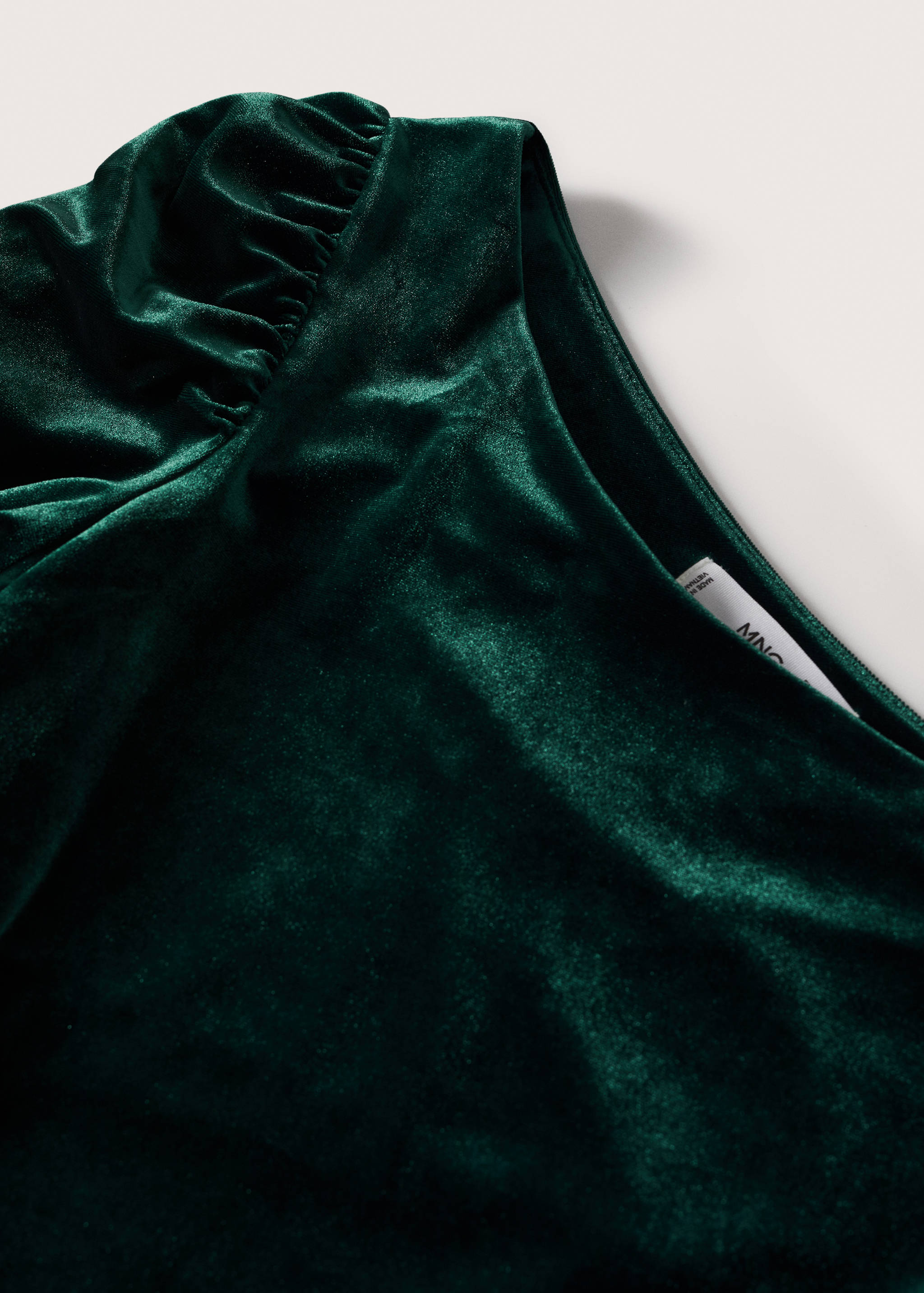 Asymmetrical velvet t-shirt - Details of the article 8