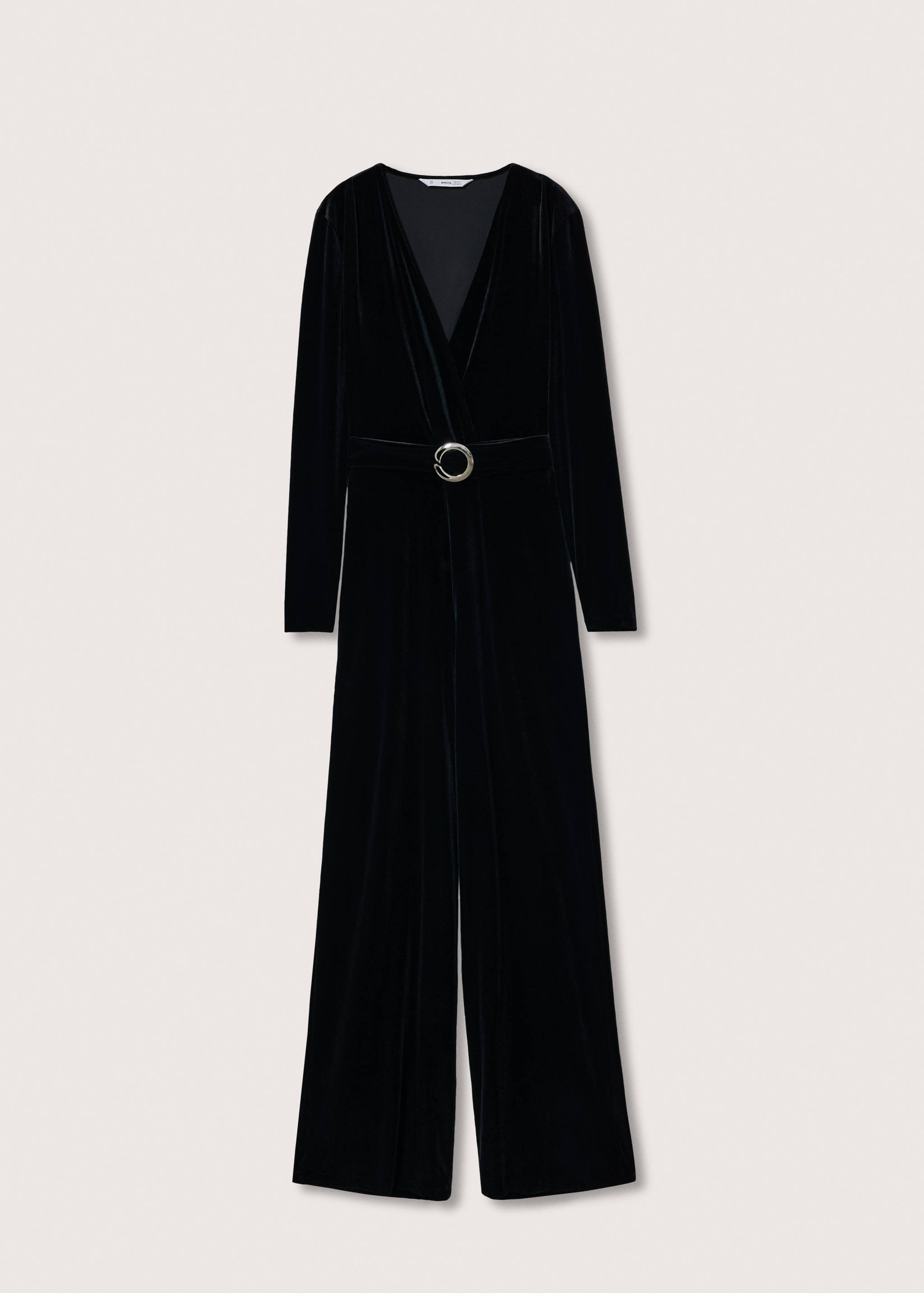 Velvet belt jumpsuit - Article without model