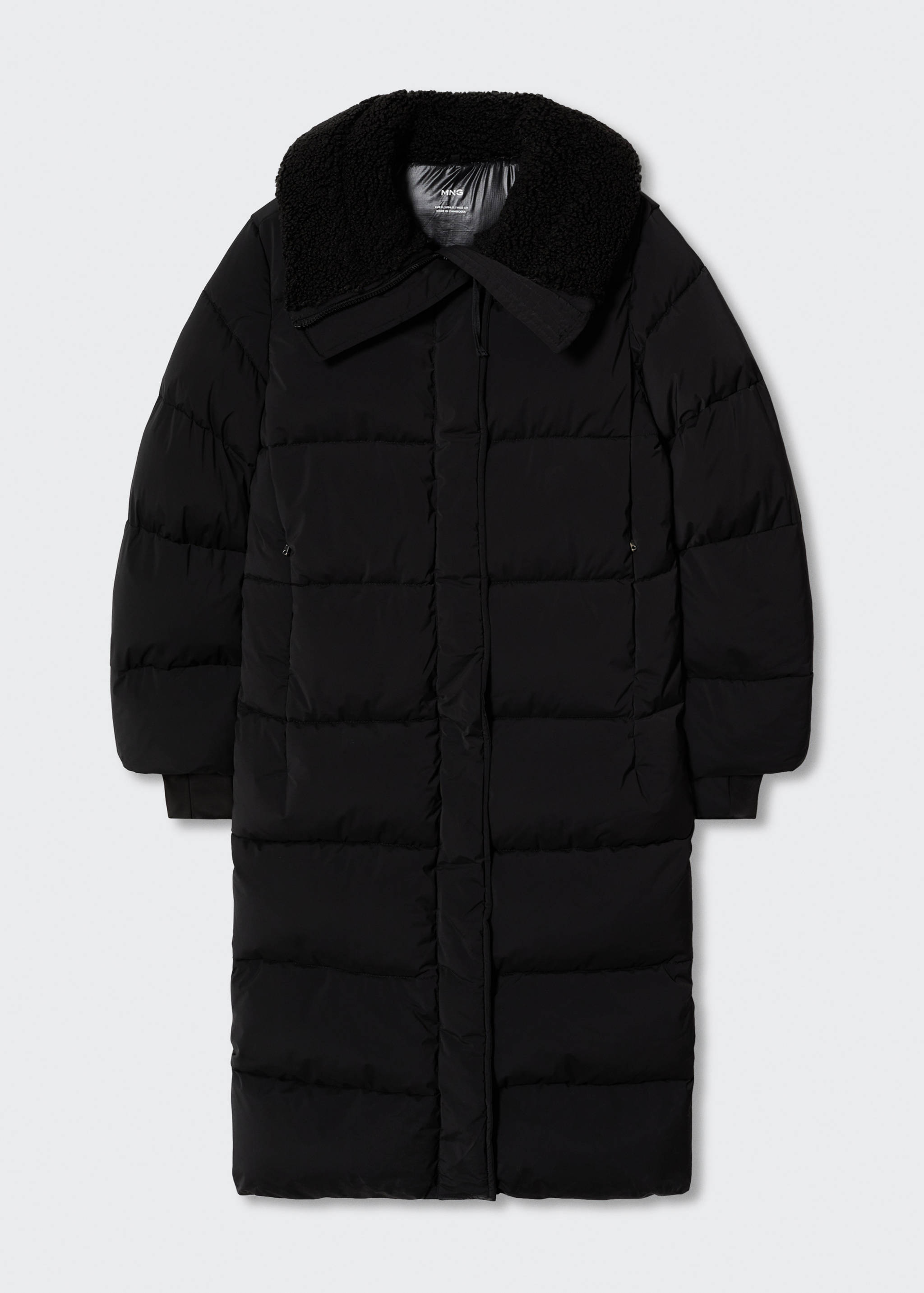 Steppanorak mit Kunstshearling-Kragen - Artikel ohne Model
