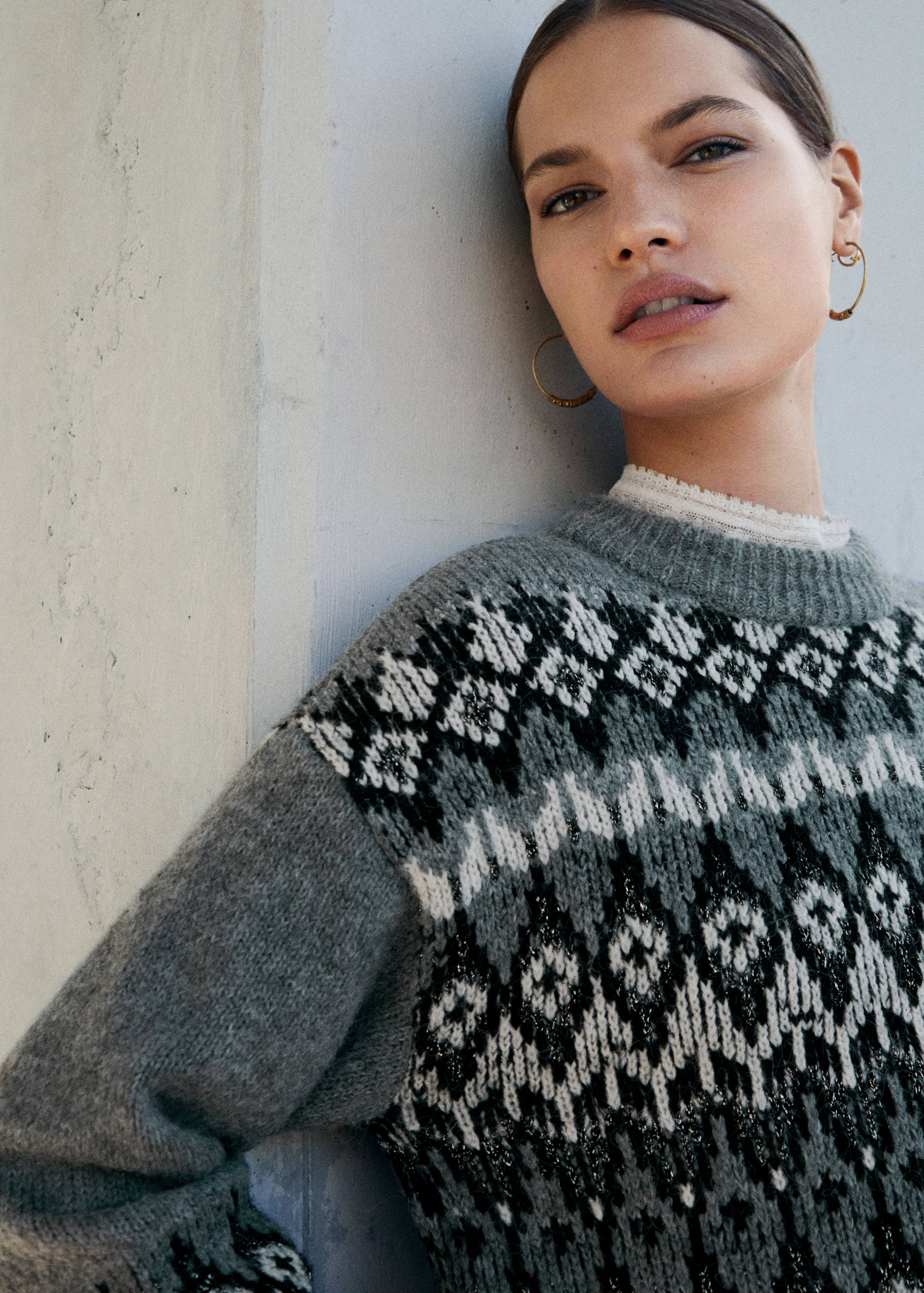 Lurex sweater with trims - Details of the article 6
