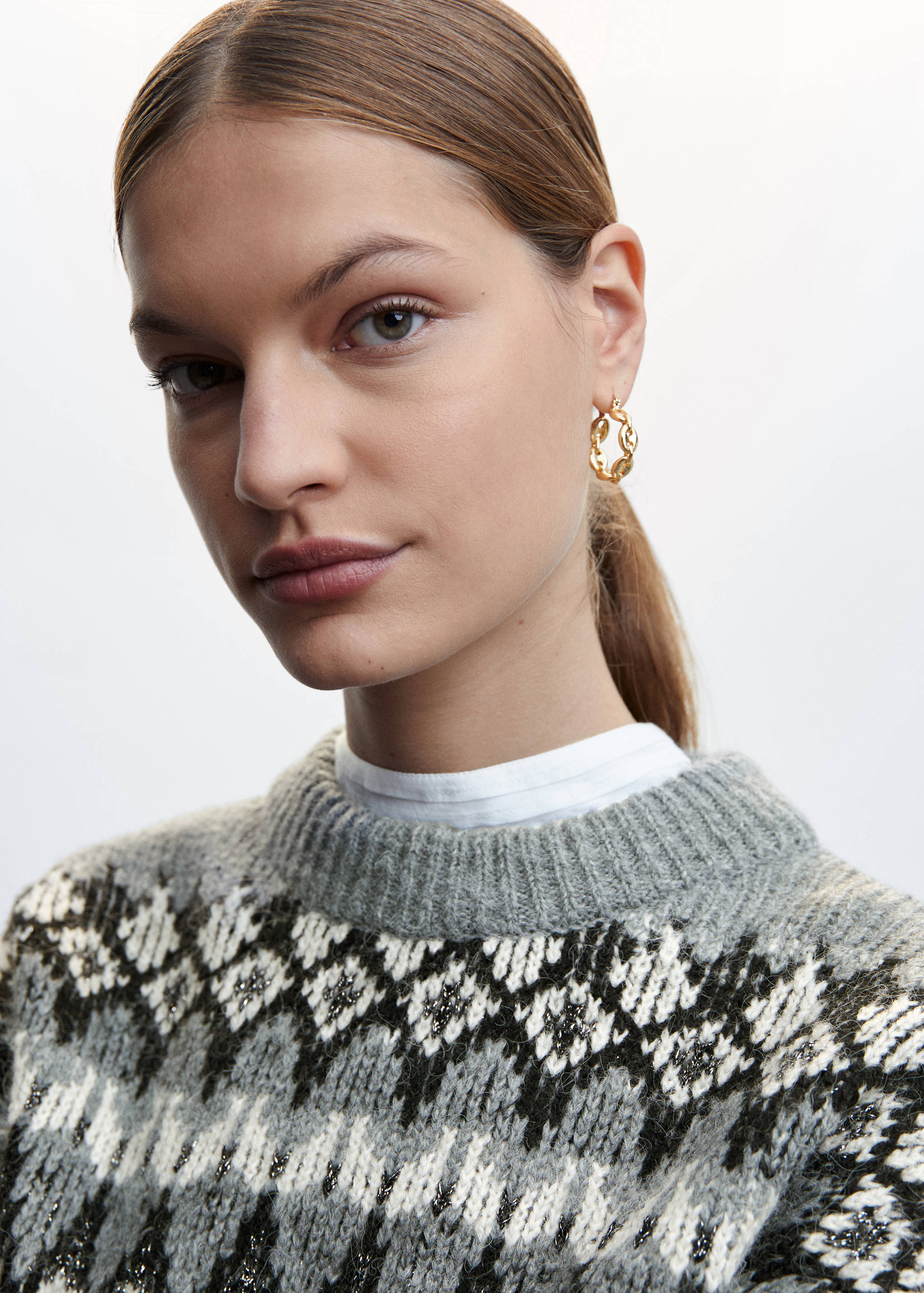 Lurex sweater with trims - Details of the article 2